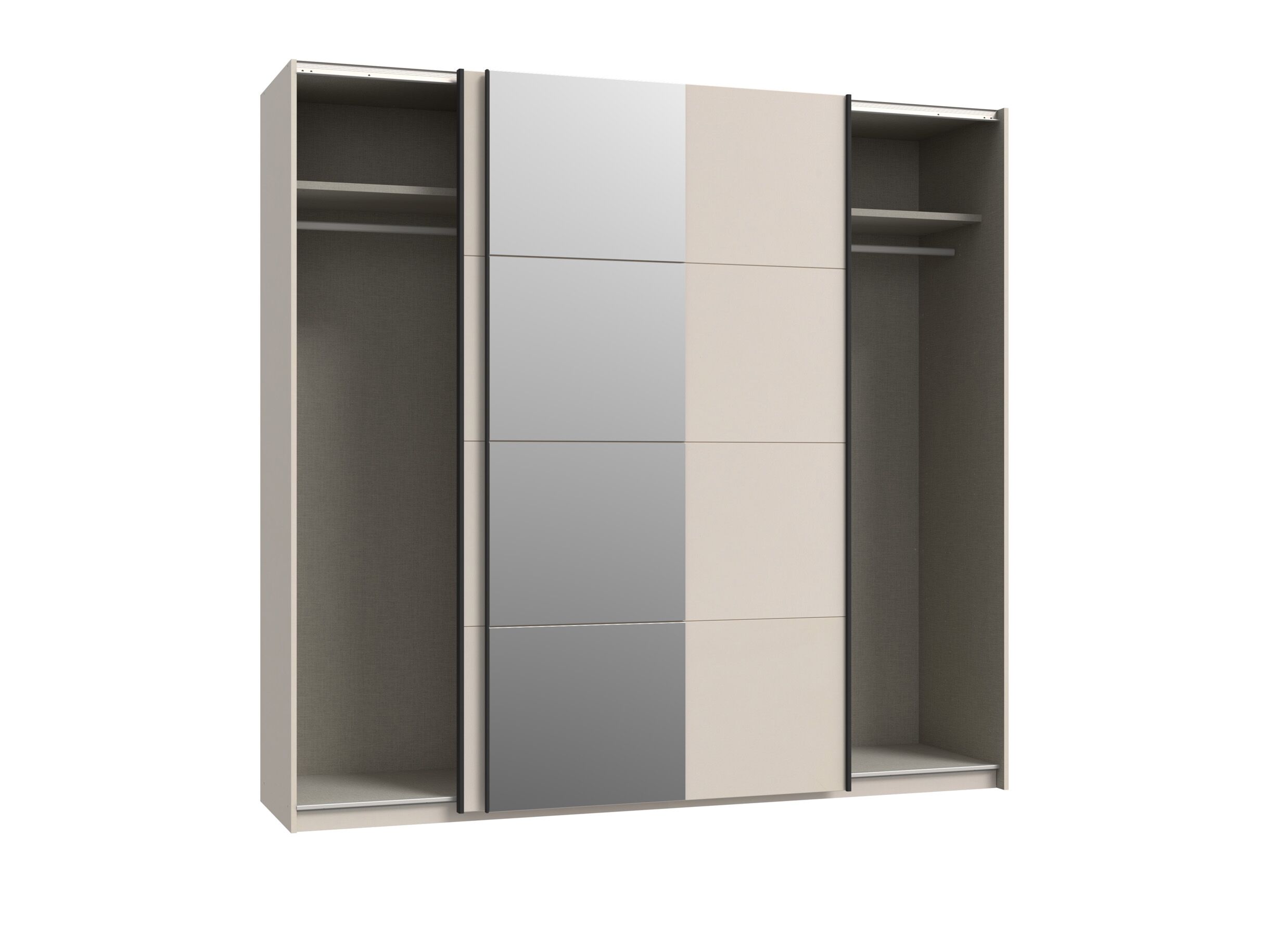 Disposition - Armoire à portes coulissantes Ingalill 220cm - décor - sable