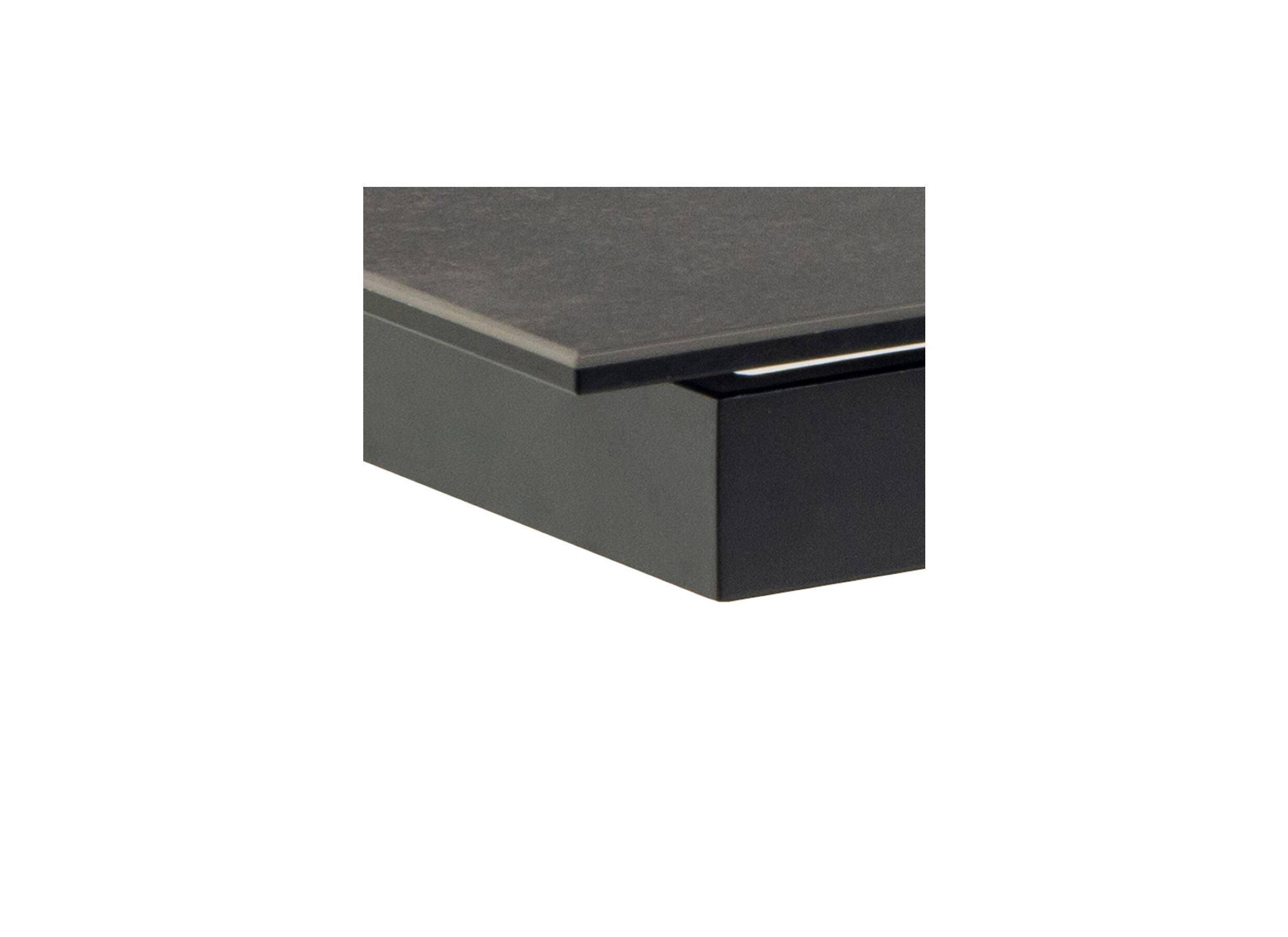Detailfoto - Tafel NEE 200/240x100cm - keramiek - mat zwart