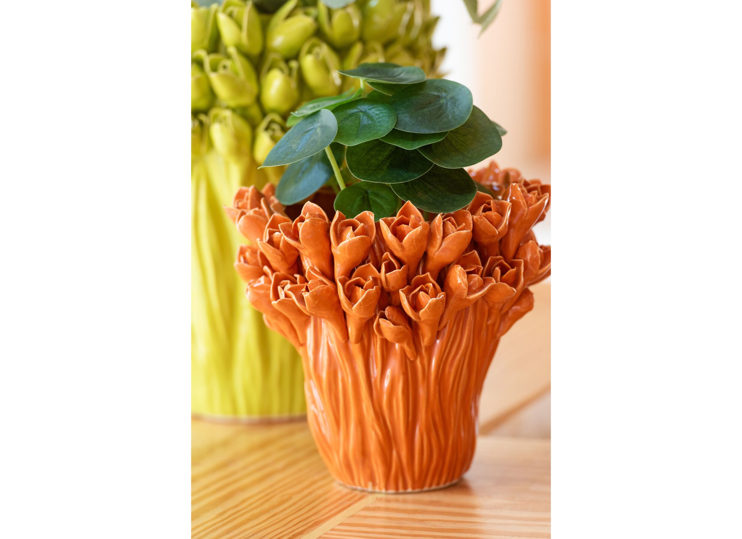 Foto ambiance - Vase Ambriosa H29cm - céramique - orange