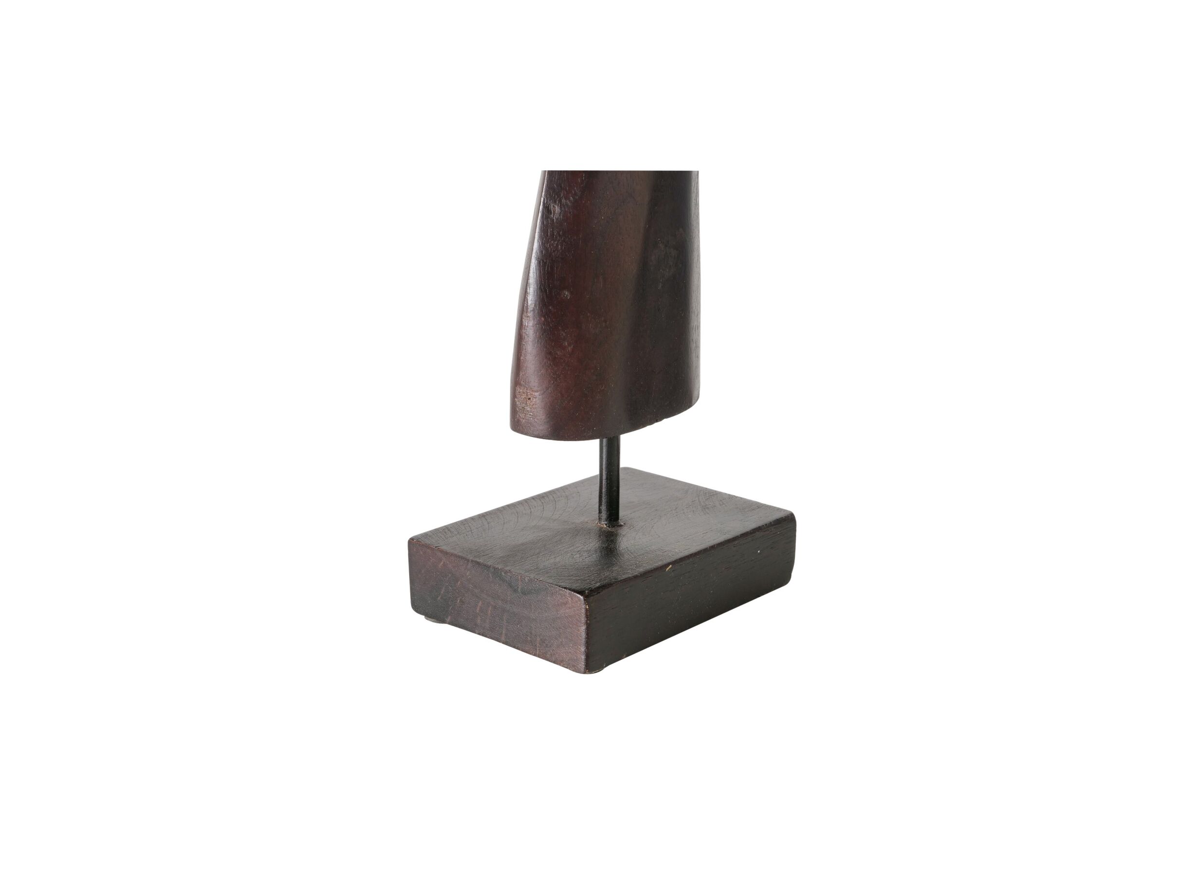 Detail - Statue femme Kvinna H72cm - mangue massif - noir mat