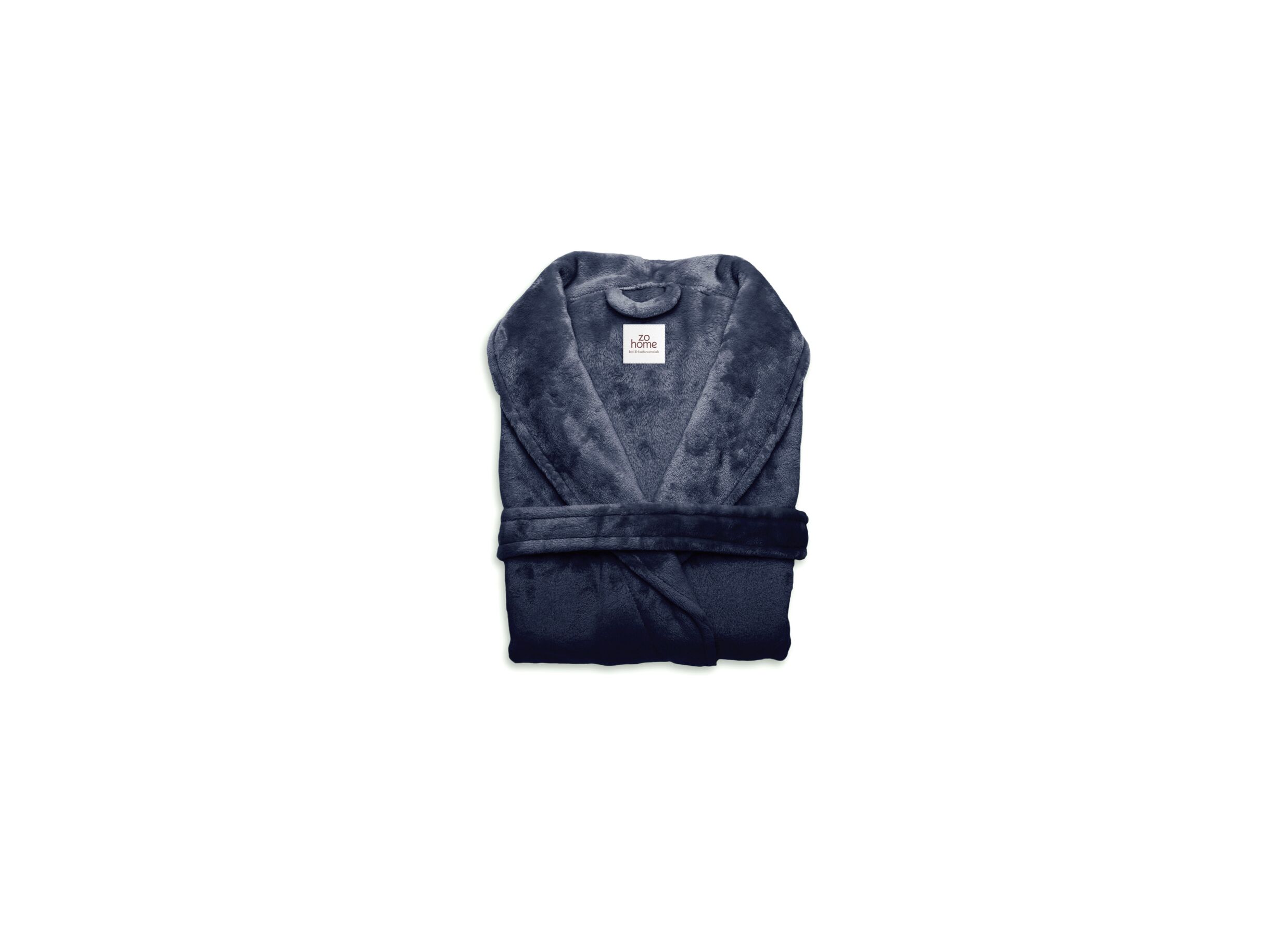 Badjas Cara L polyester marine blauw