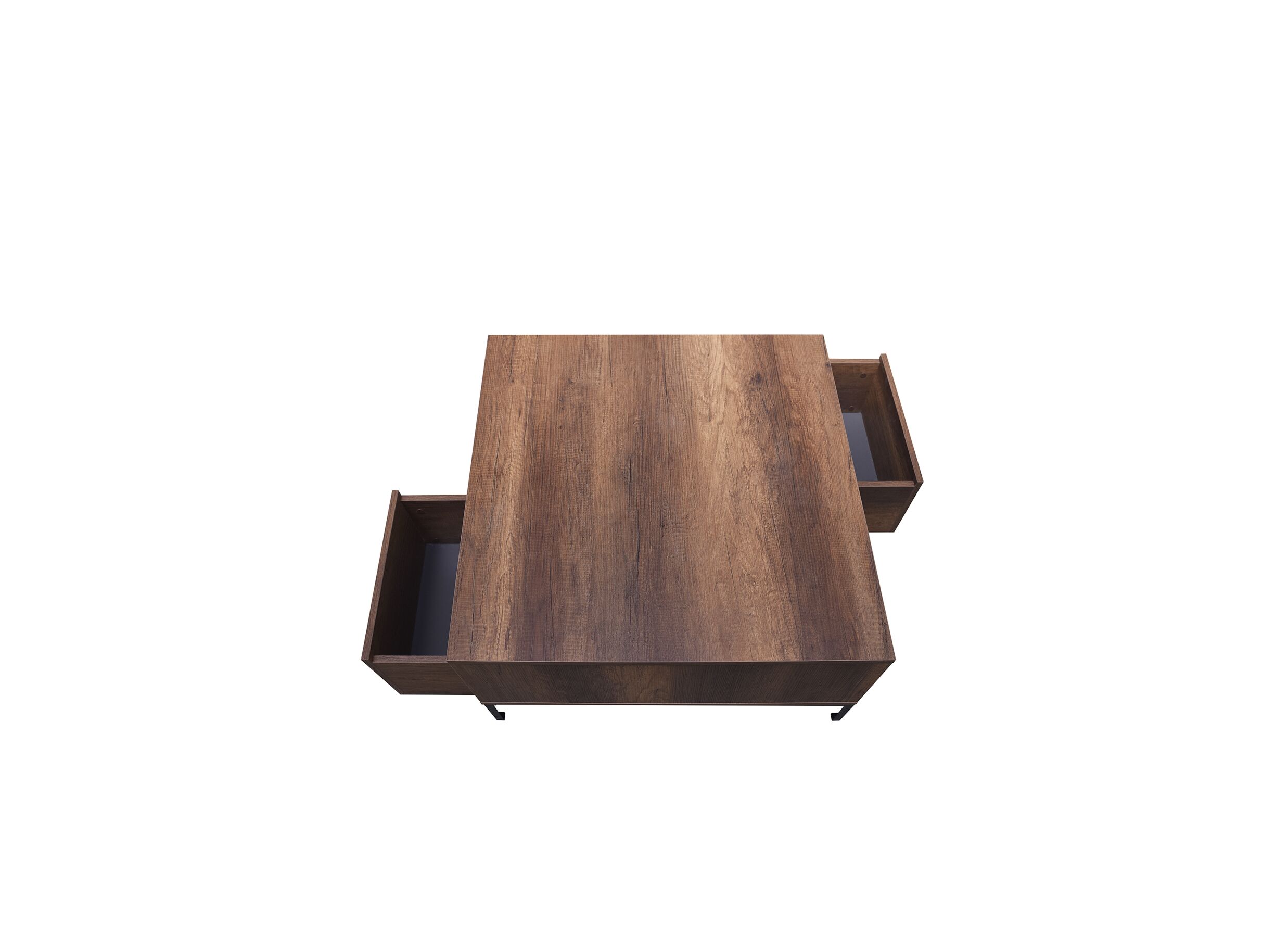 Salontafel Aires 90x90cm - melamine - walnoot