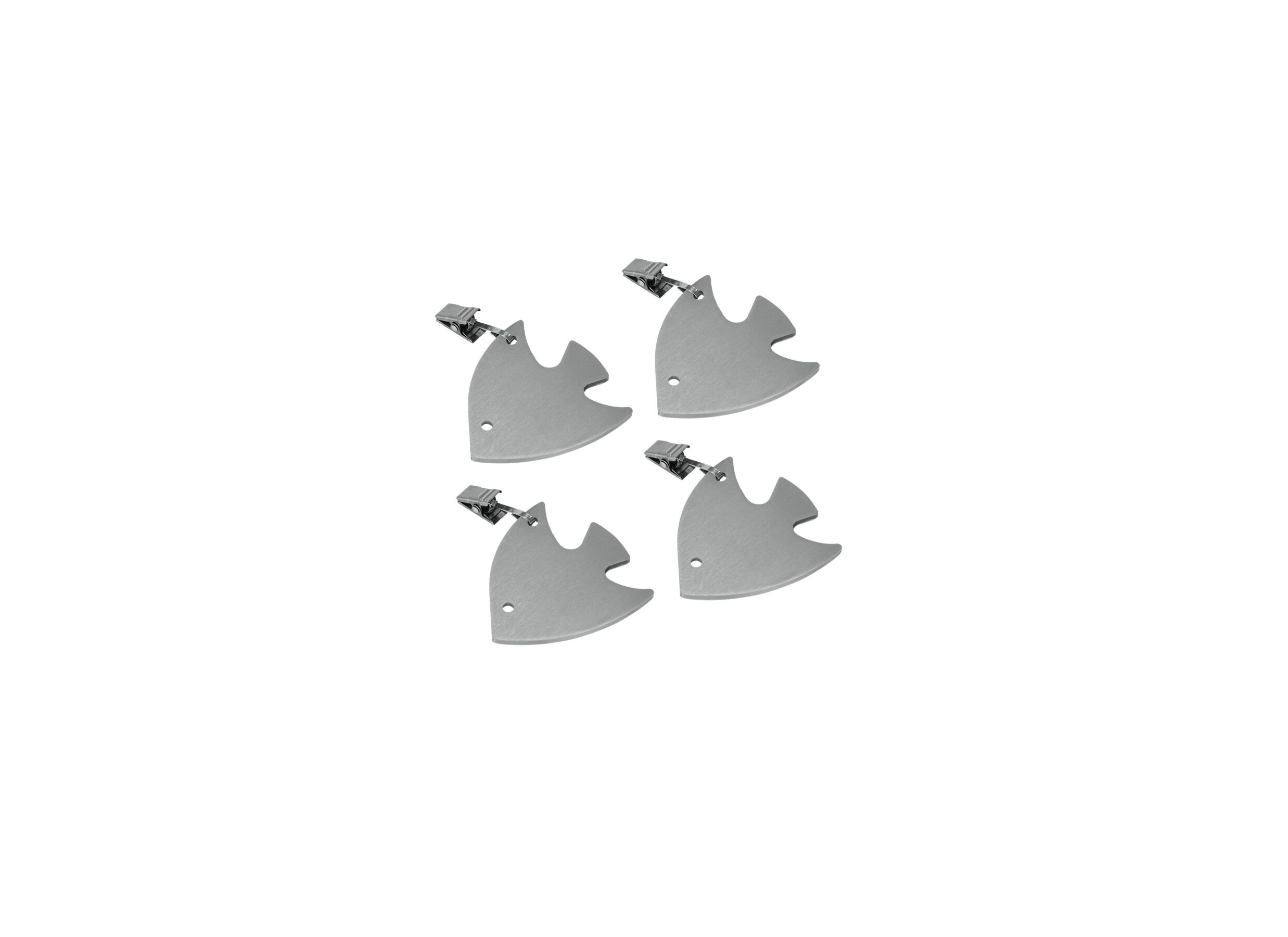 Poids des nappes Étoiles/Poissons argent - Poids des nappes Étoiles/Poissons argent, lot de 4