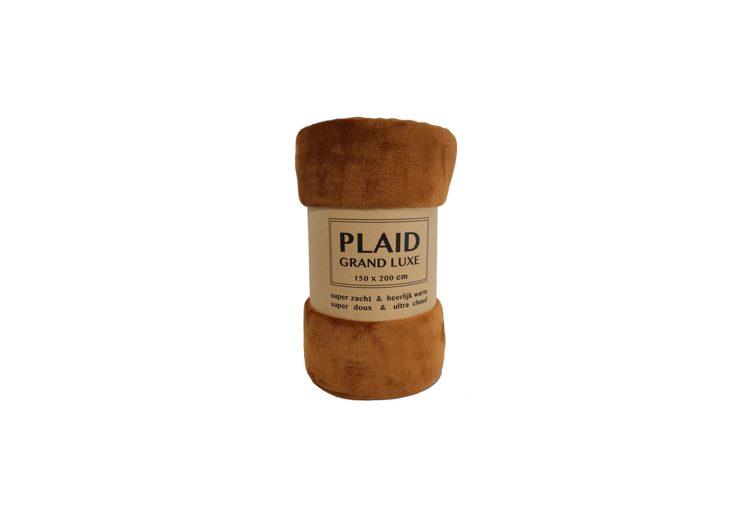 Plaid 130x160cm microfibre whiskey - Plaid 130x160cm microfibre whiskey