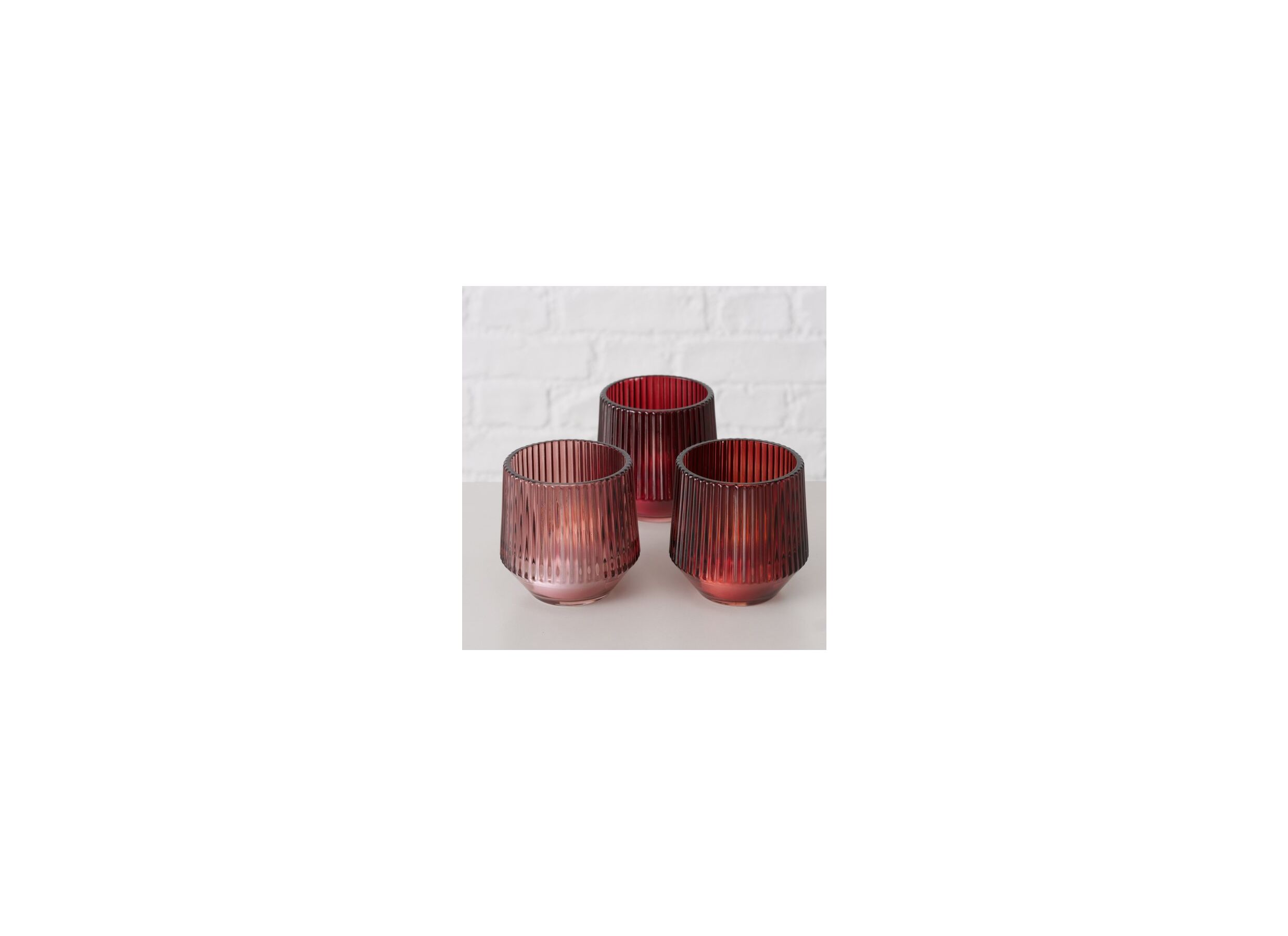 Photo ensemble - Porte-bougie Tiago H8cm