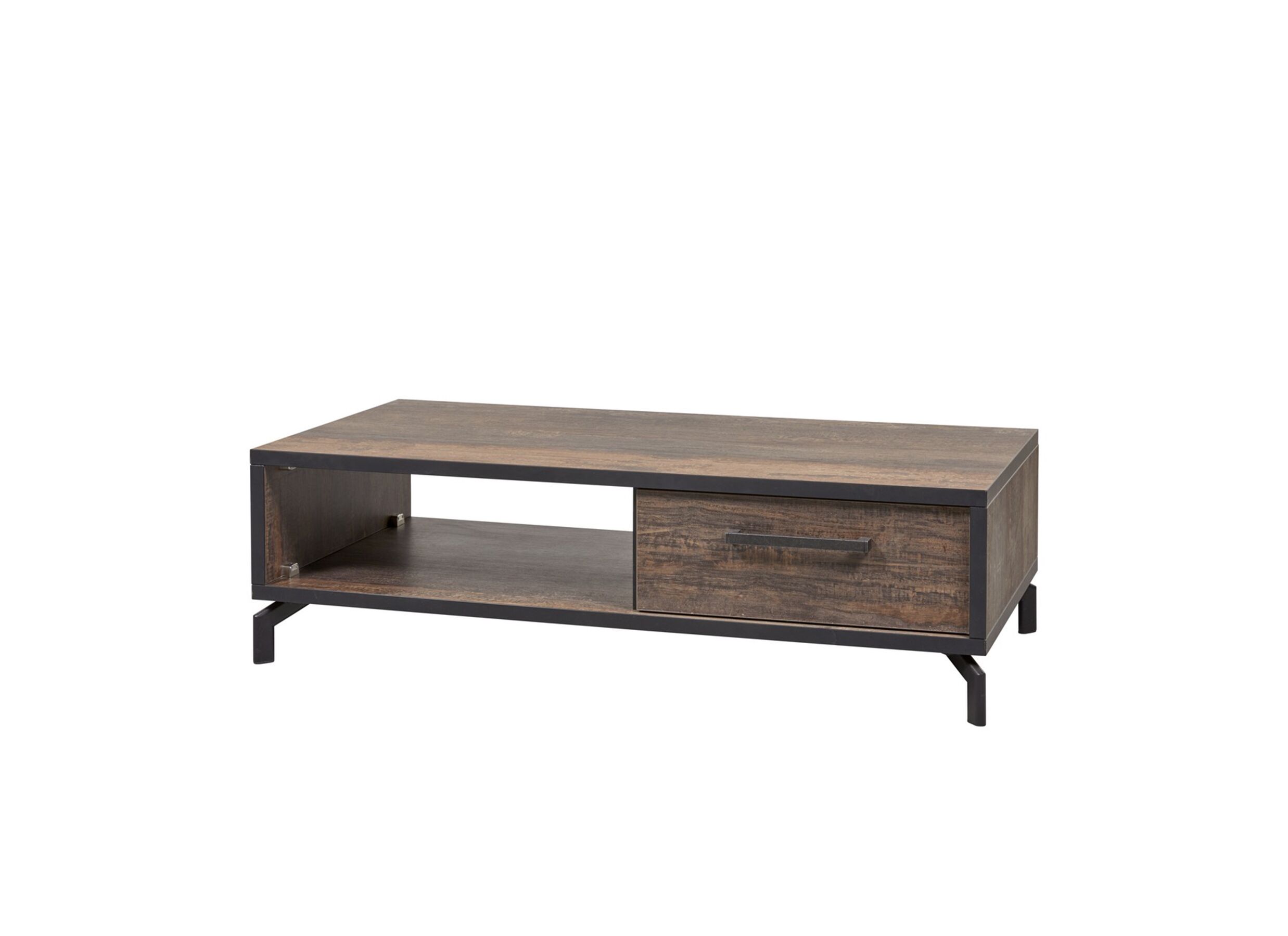 Plus Important - Table de Salon brun noir avec rangement