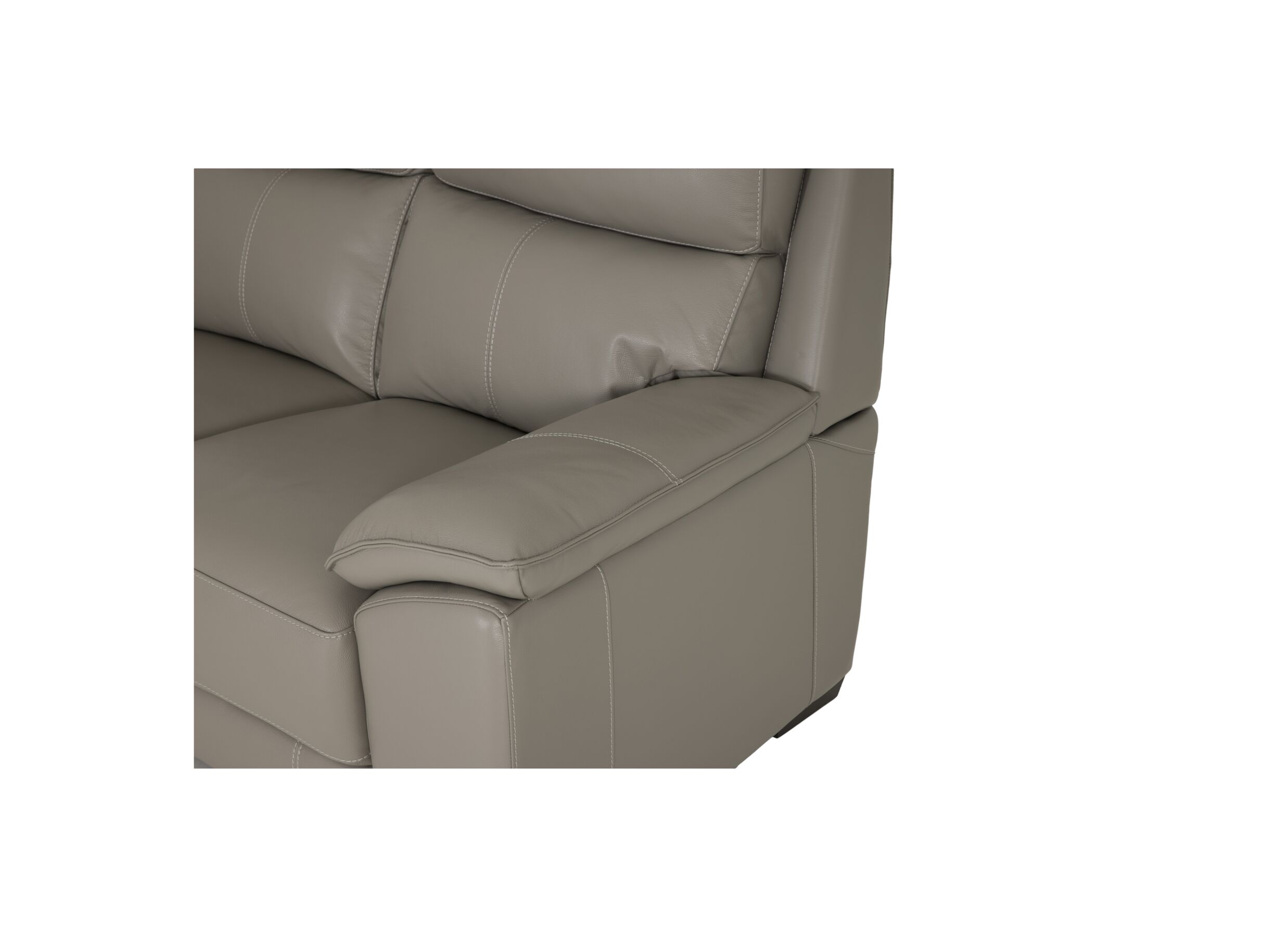 Detailfoto - Zetel Singer 2,5-zit - leder - taupe
