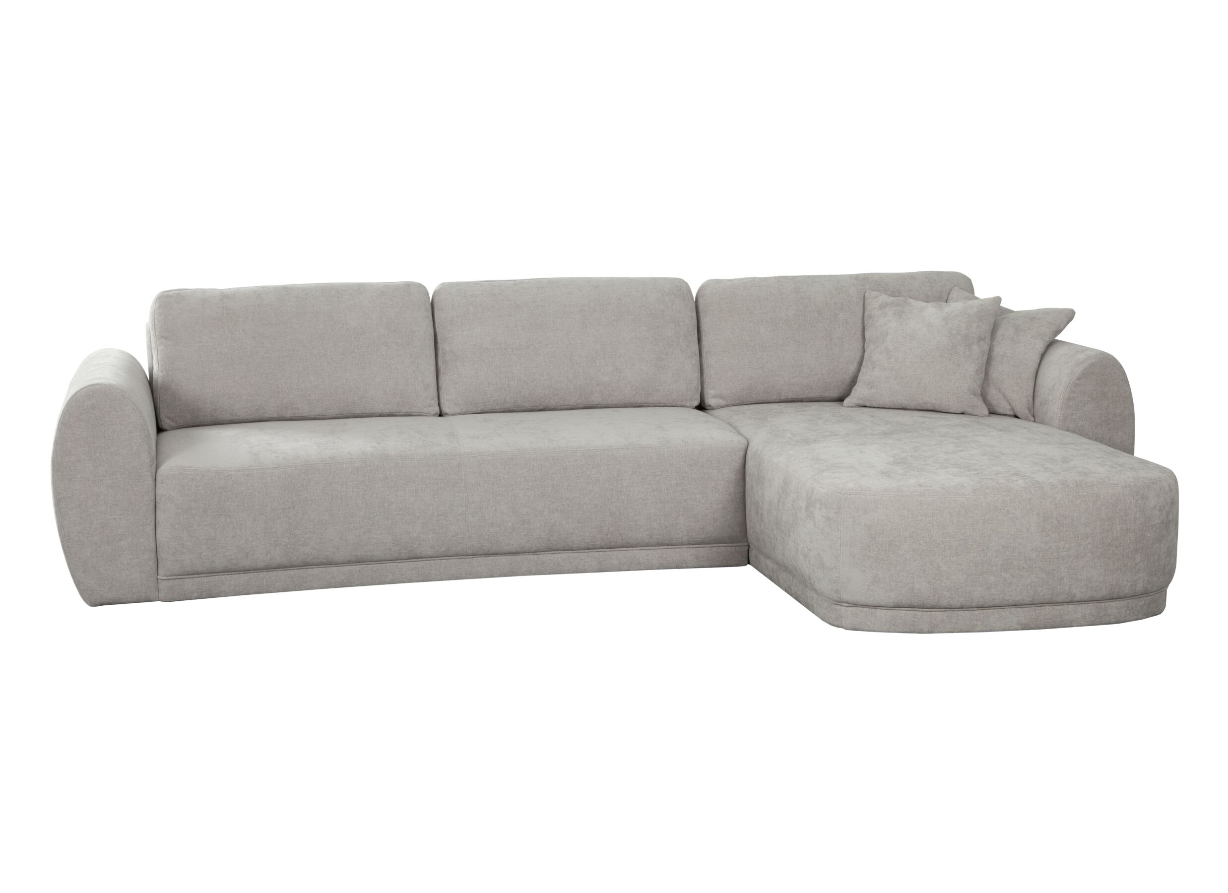 Hoeksalon Fuji 337x188cm - stof - lichtgrijs - Canapé d'angle Fuji 337x188cm - tissu - gris clair