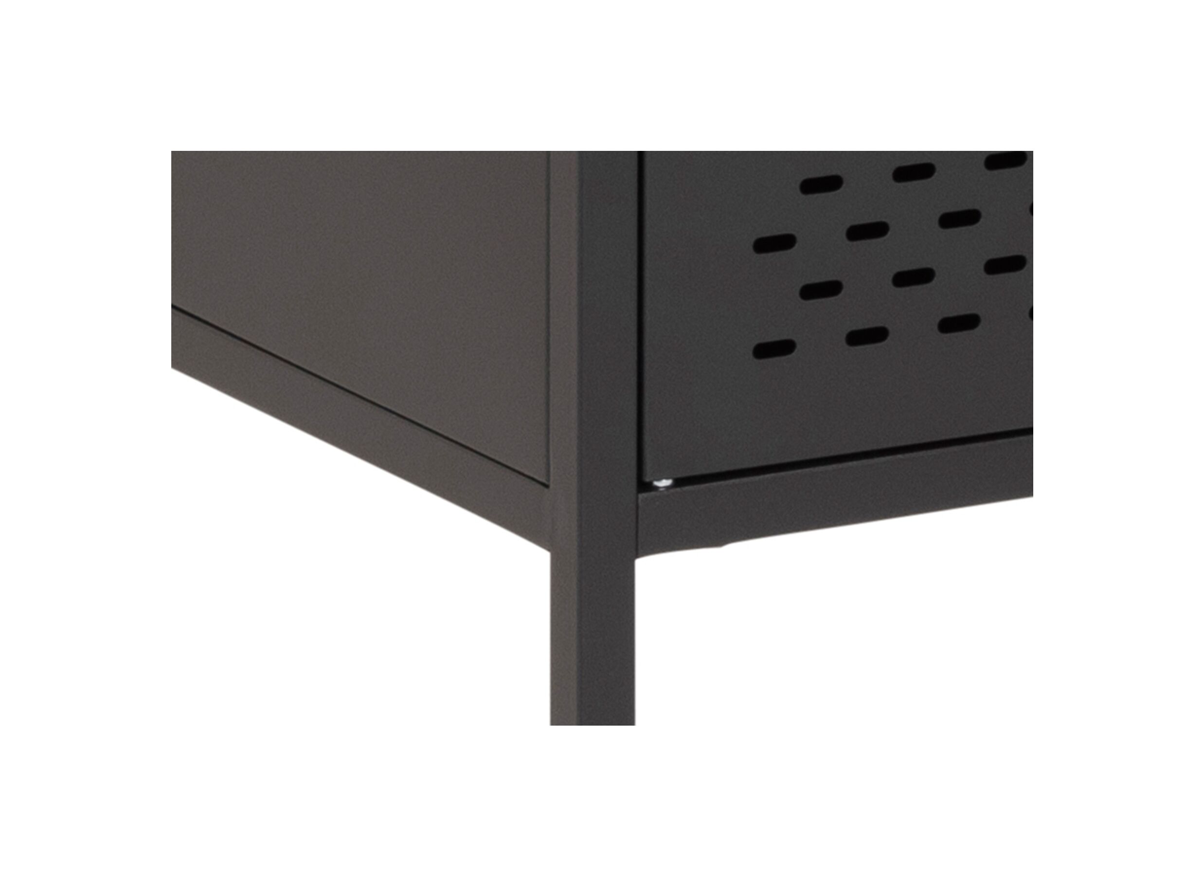Detail - Commode 80x40x160cm - métal - noir