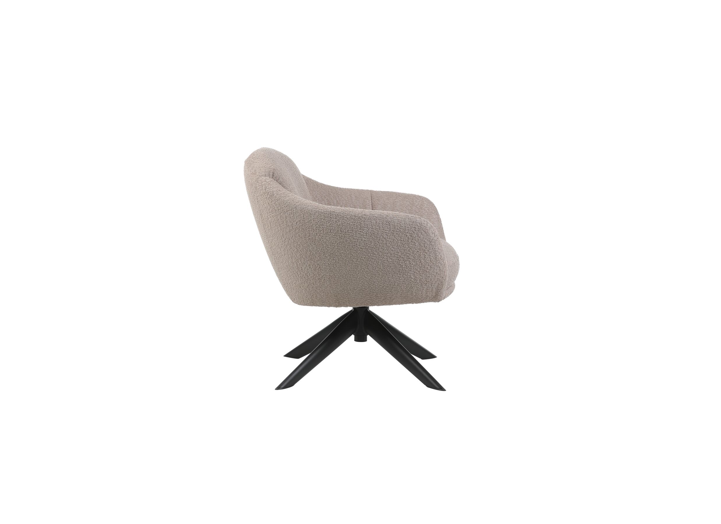 Aperçu - Fauteuil Brunch 74x73x76cm - chenille - gris