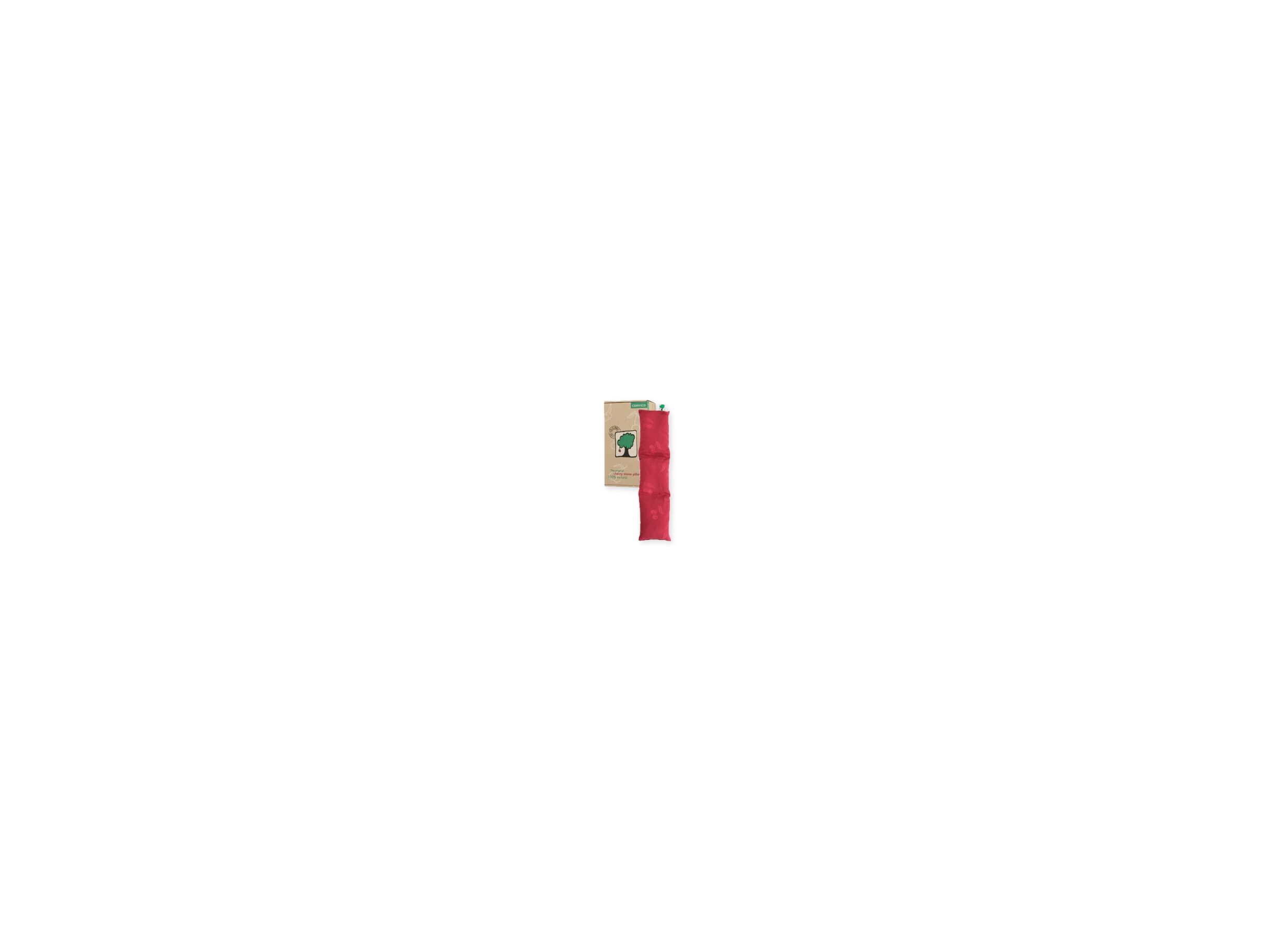 Kersenpitkussentje 13x55cm rood