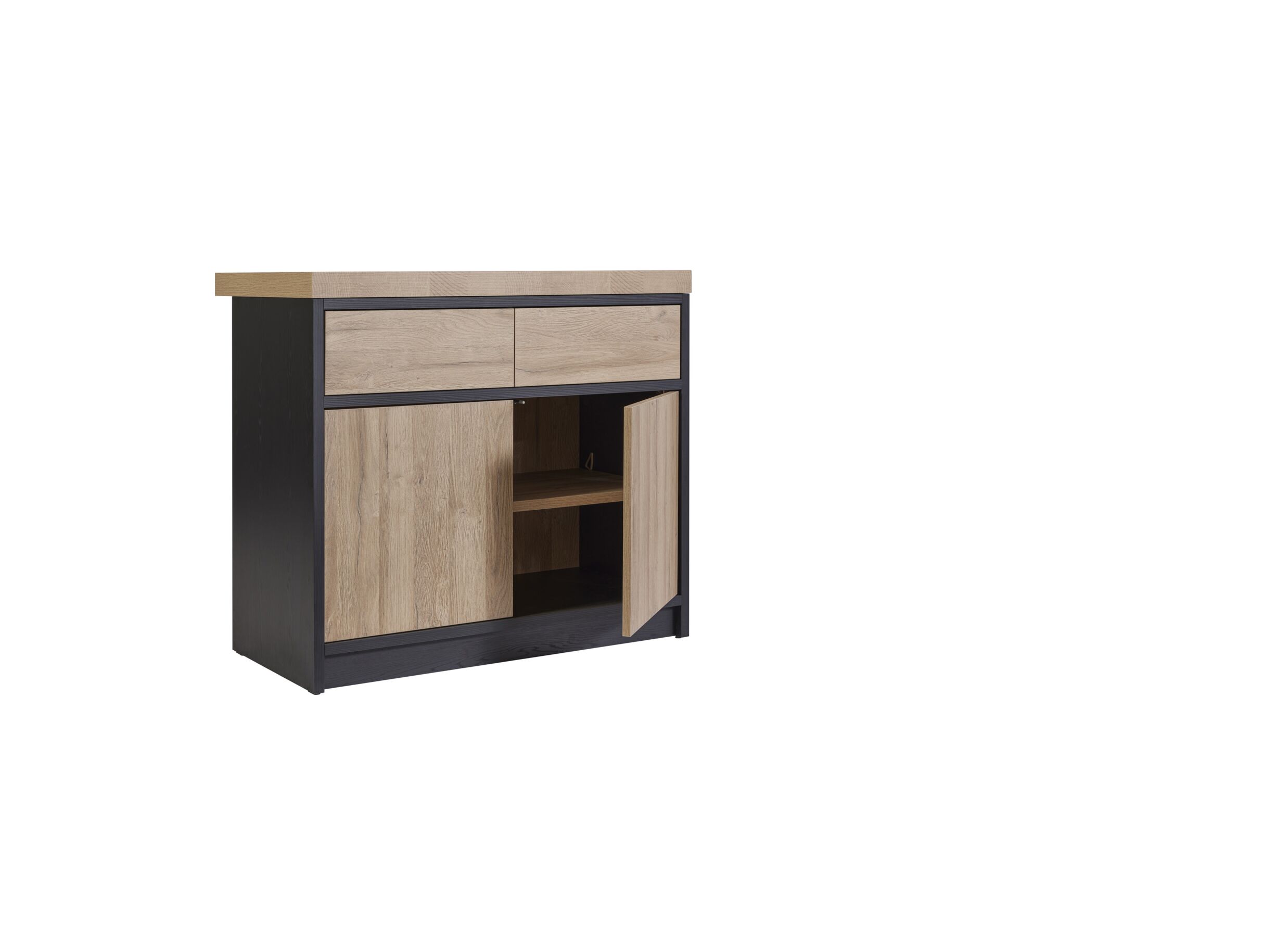 Aperçu - Îlots cuisine Ilotfon 170x100cm - mélamine - french oak/nox