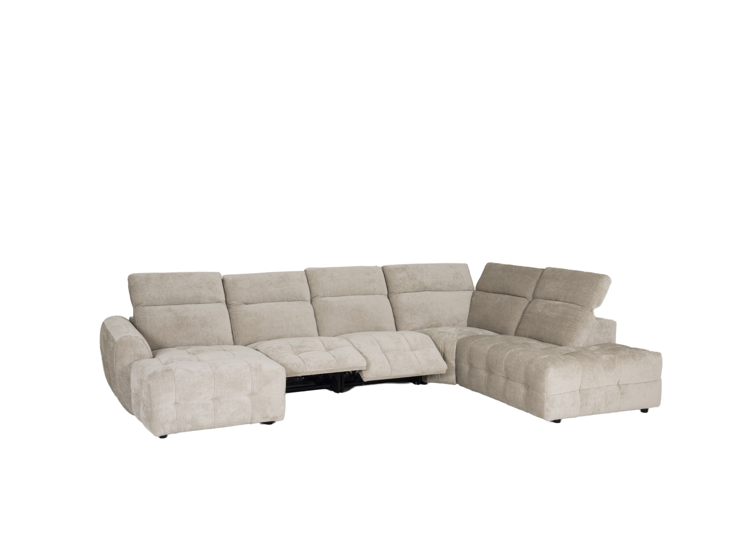 Overzichtsfoto - Hoeksalon Ivy 389x257cm - stof - linen met relax