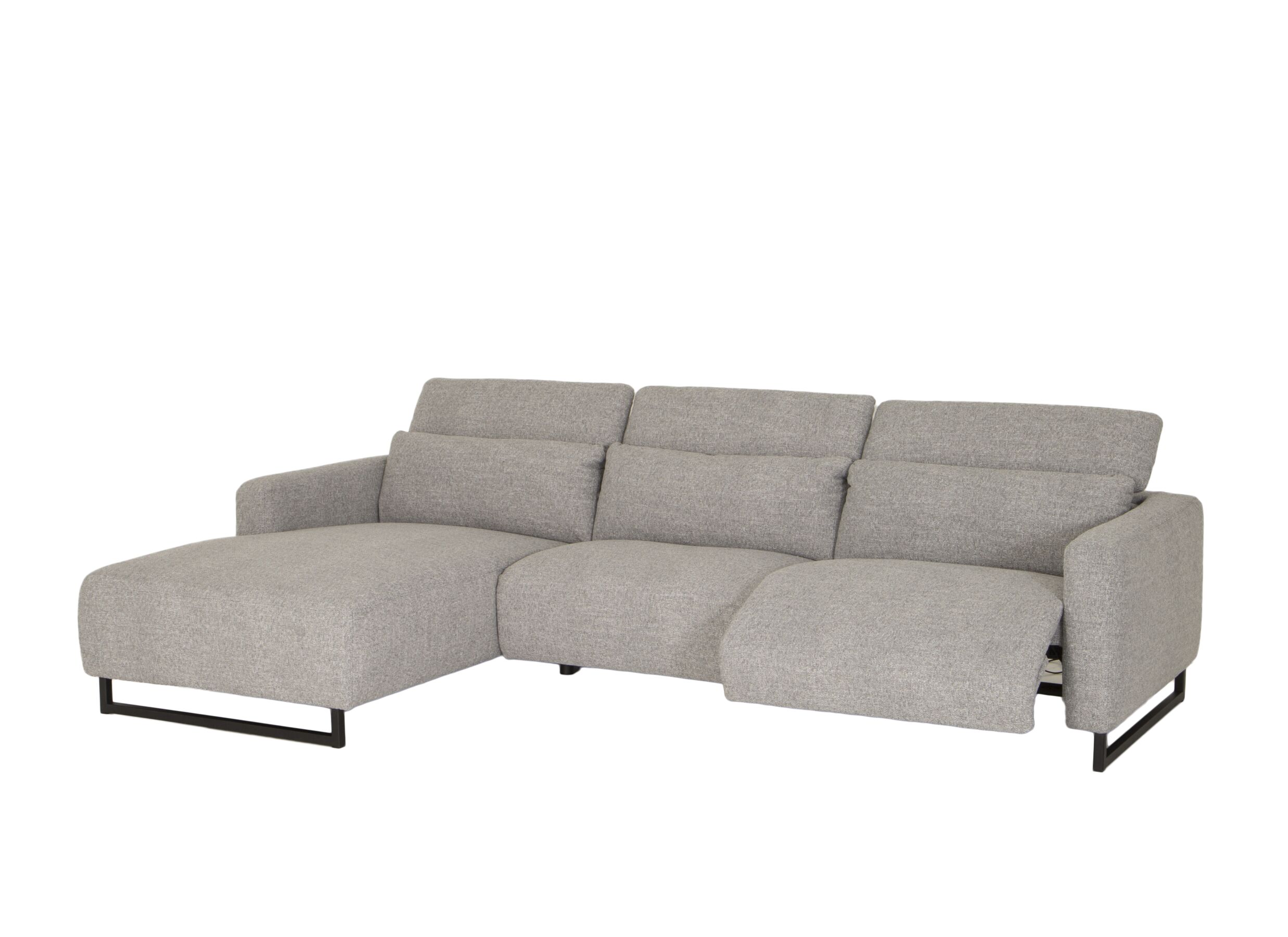 Detailfoto - Hoeksalon Lexus 327x189cm - stof - grijs met relax