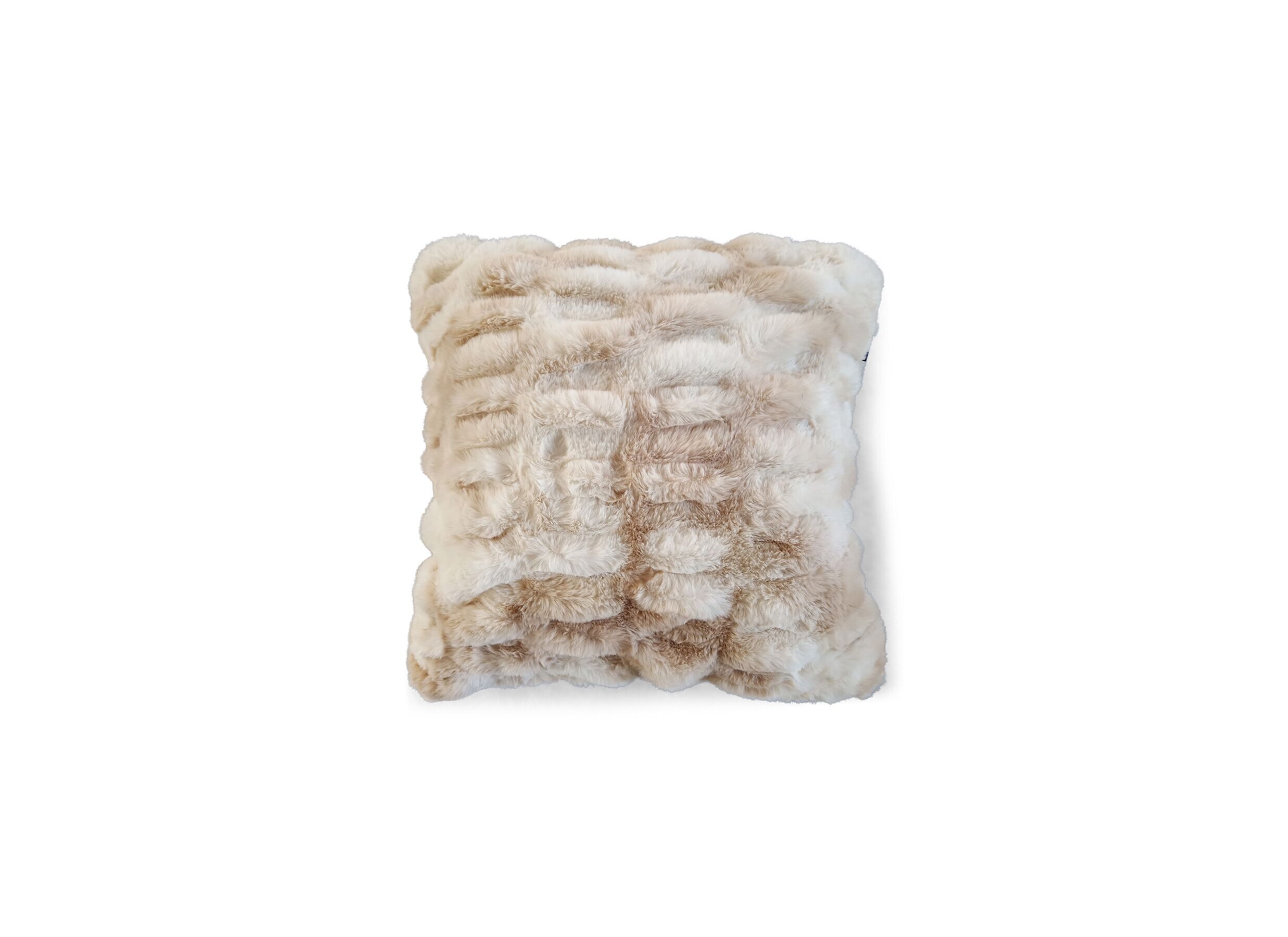Aperçu - Coussin Ribbed Bear 45x45cm - tissu - beige