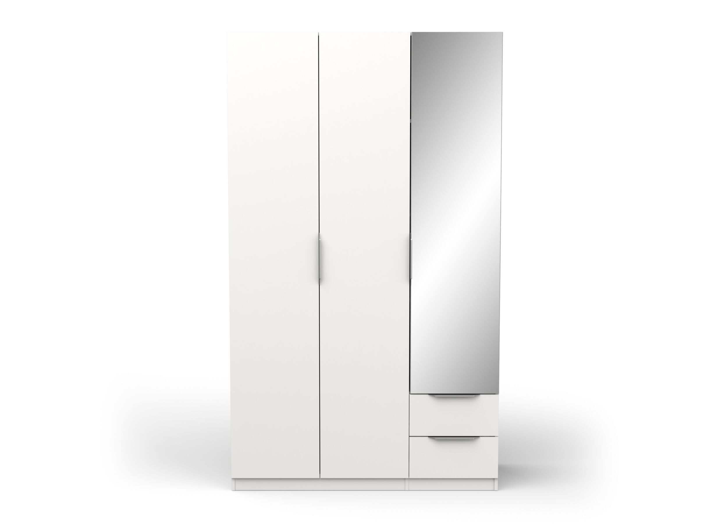 Overzichtsfoto - Kleerkast Michigan 119cm - decor - wit