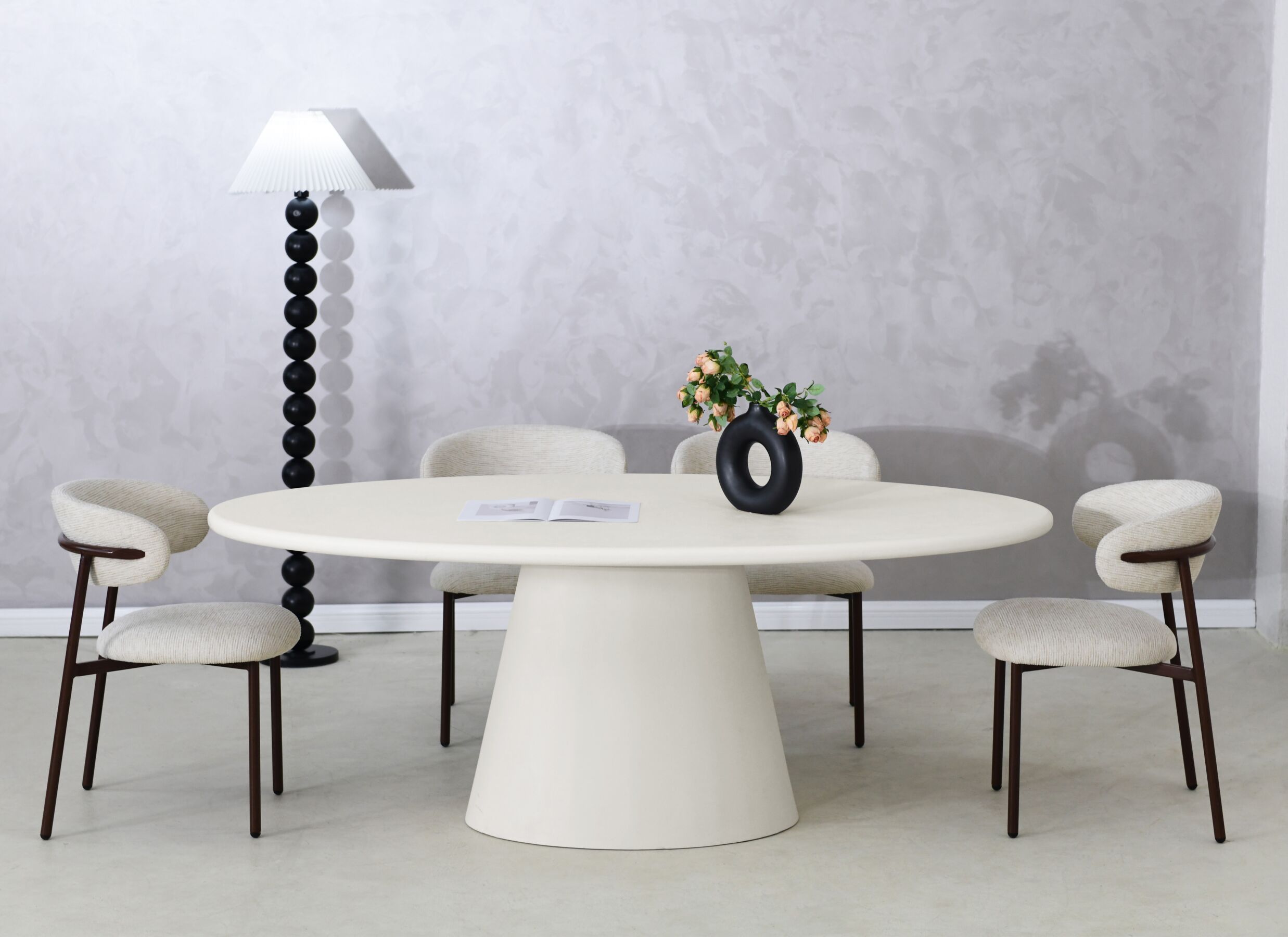 Sfeerfoto - Tafel TF2402 200x110cm - cementex - wit