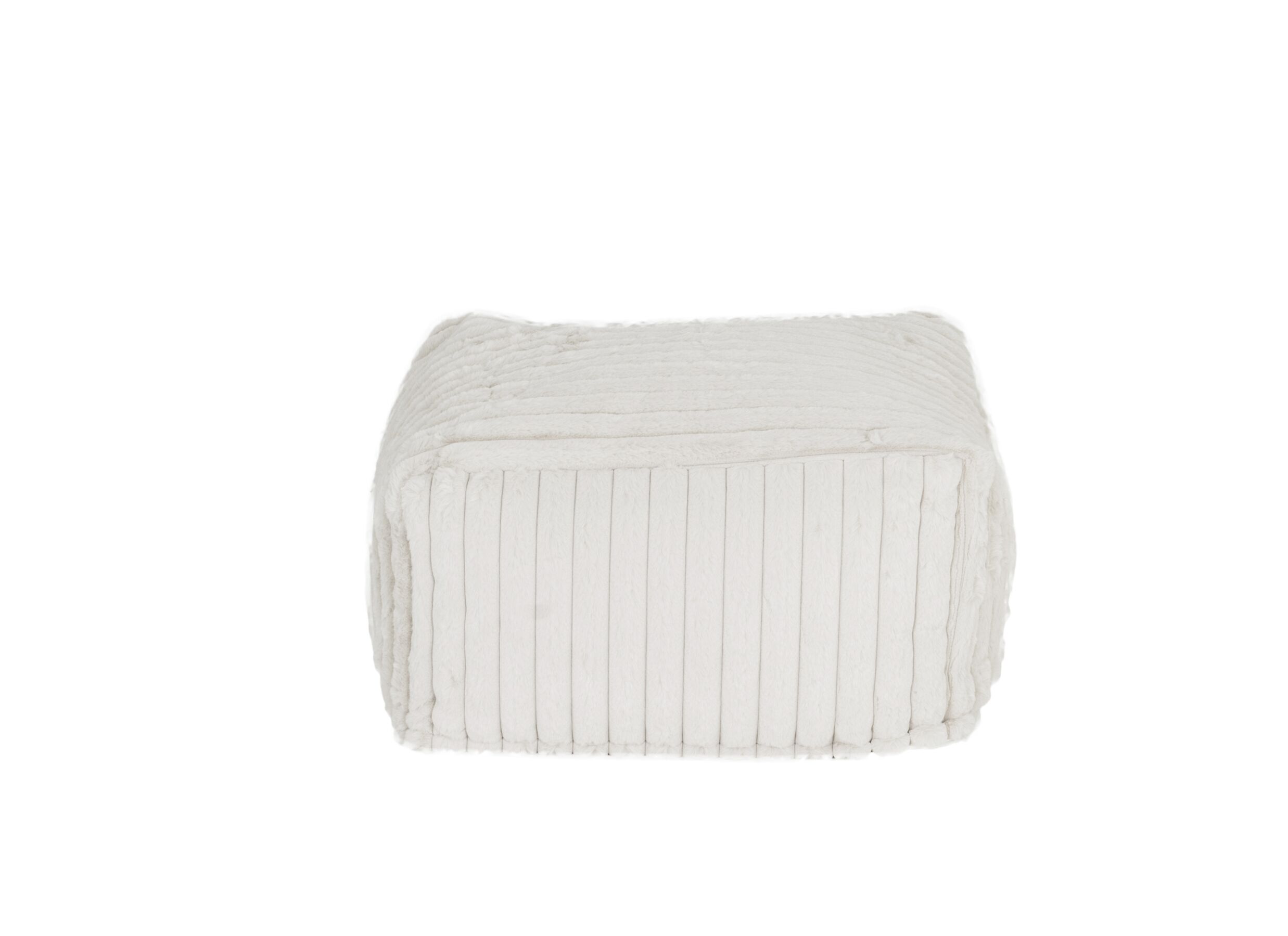 Aperçu - Pouf poire Nooki 50x50cm - fibre polyester - gris clair