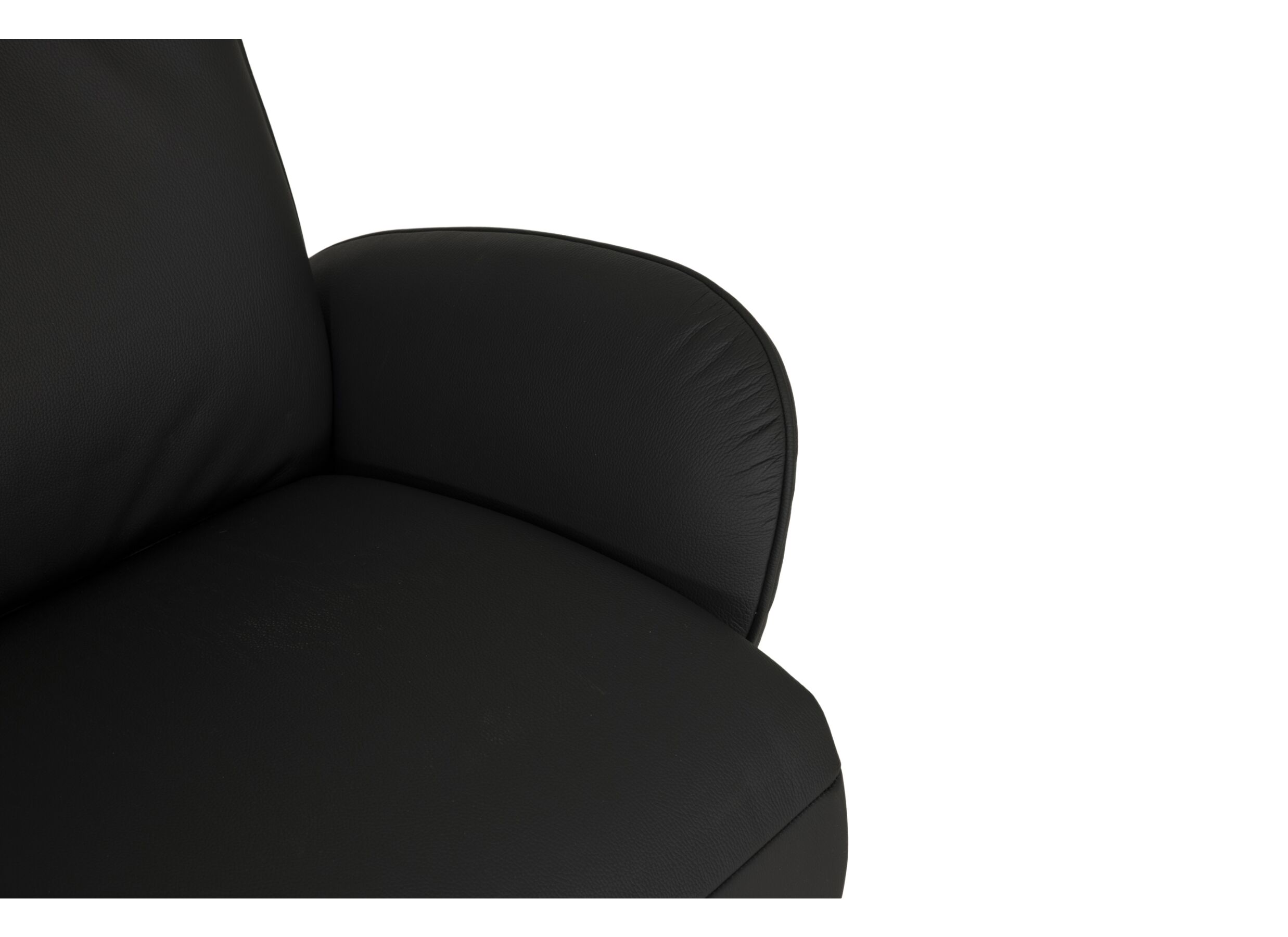 Detailfoto - Relaxzetel 7589.22V+Z60 elektrisch - leder - zwart
