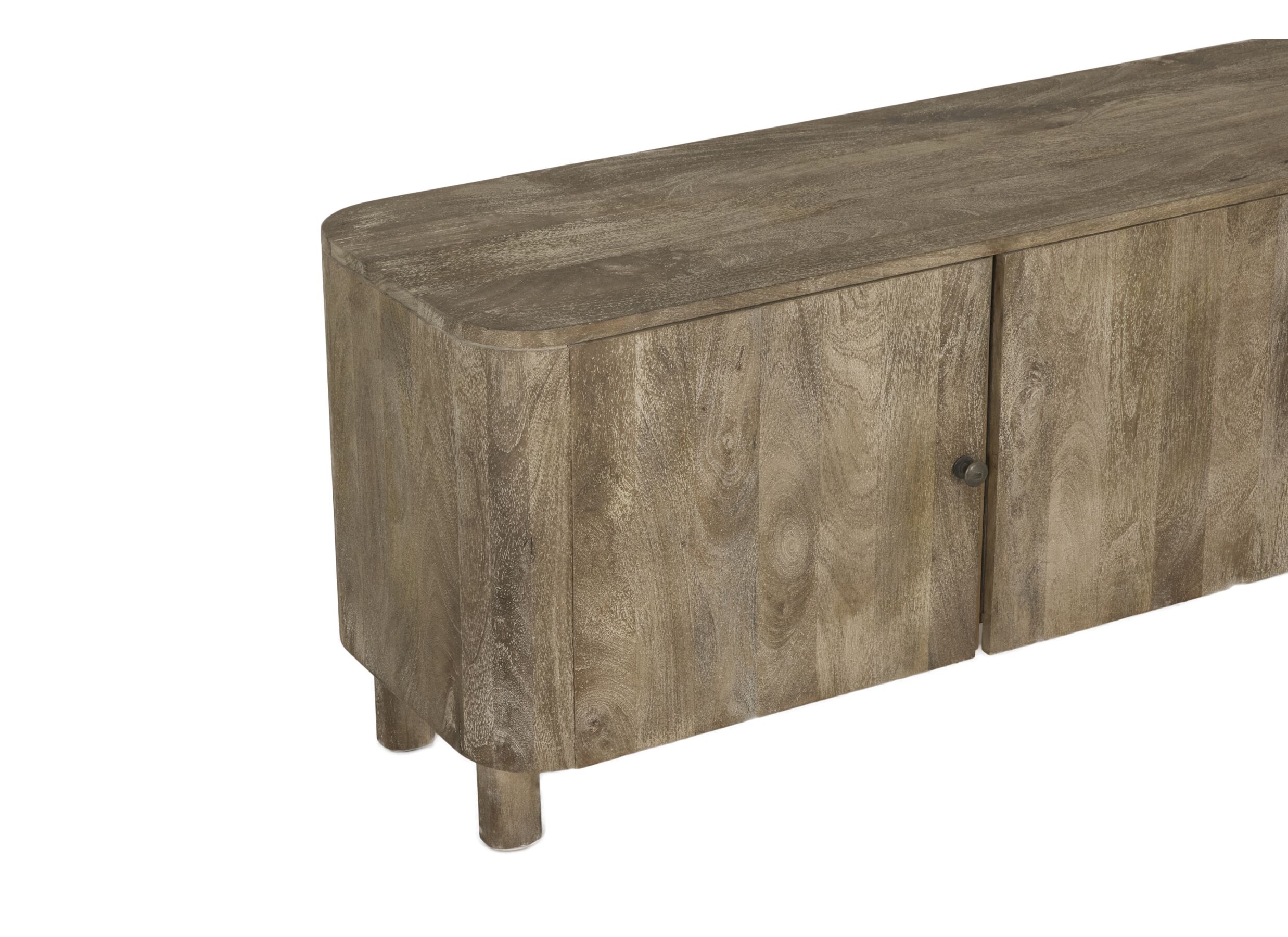 Detail - Meuble TV Darwin 150cm - manguier massif - sandblast