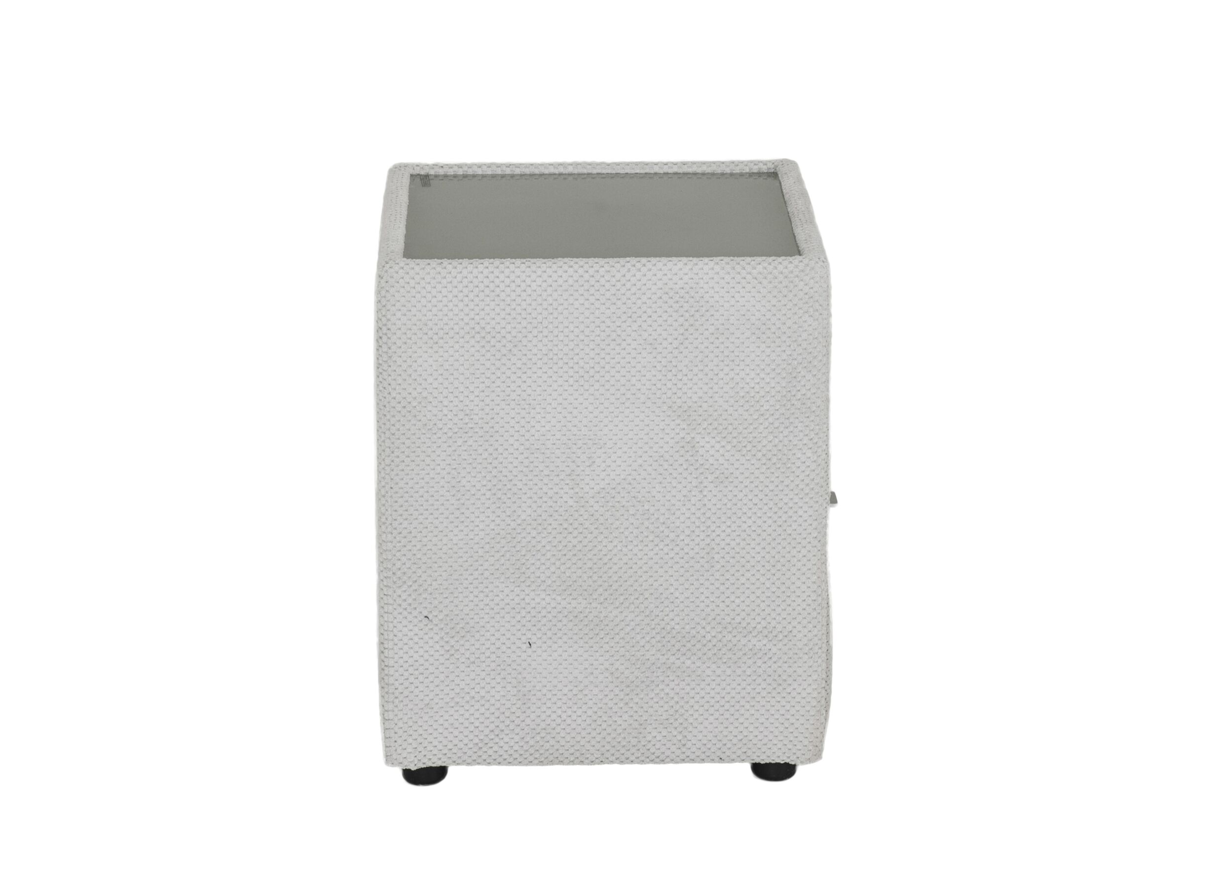 Aperçu - Table de chevet Lancy 42,5x45x53cm - tissu - ecru