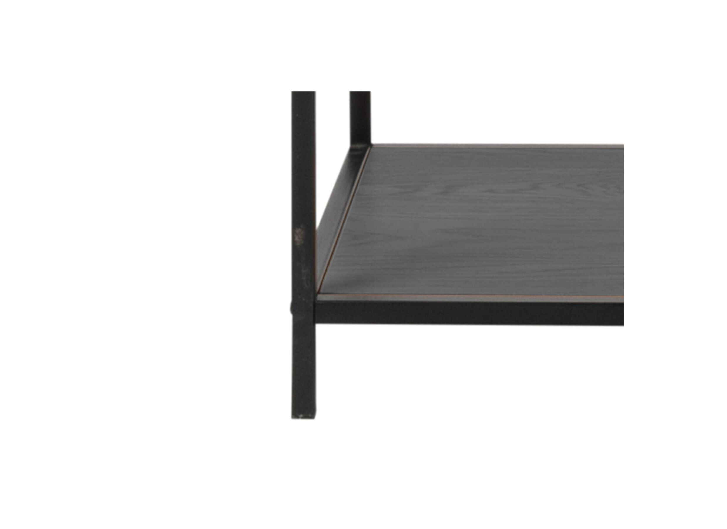 Boekenkast 114x35x185cm - metaal - zwart