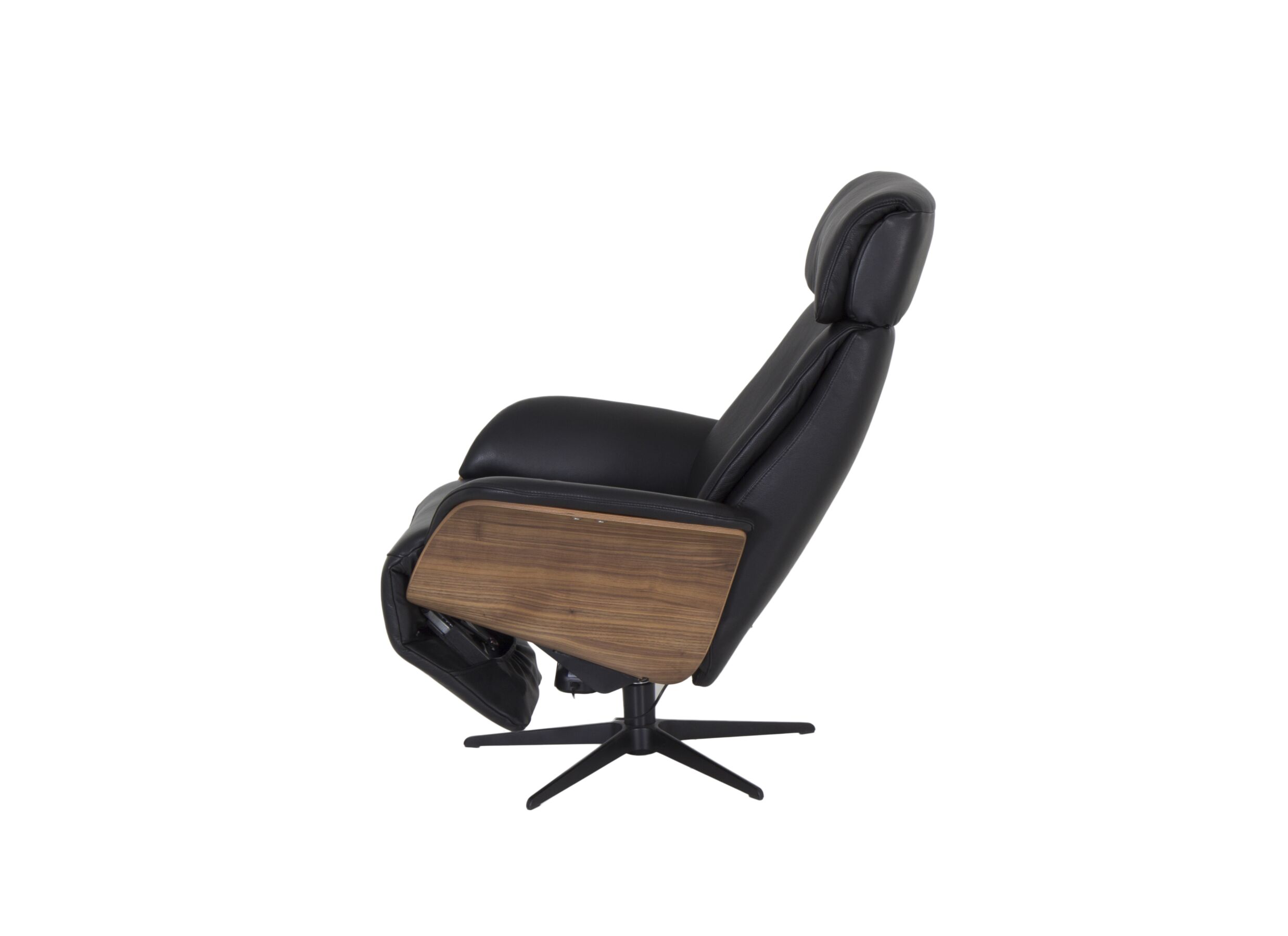 Relaxzetel Relax 7602 elektrisch leder zwart