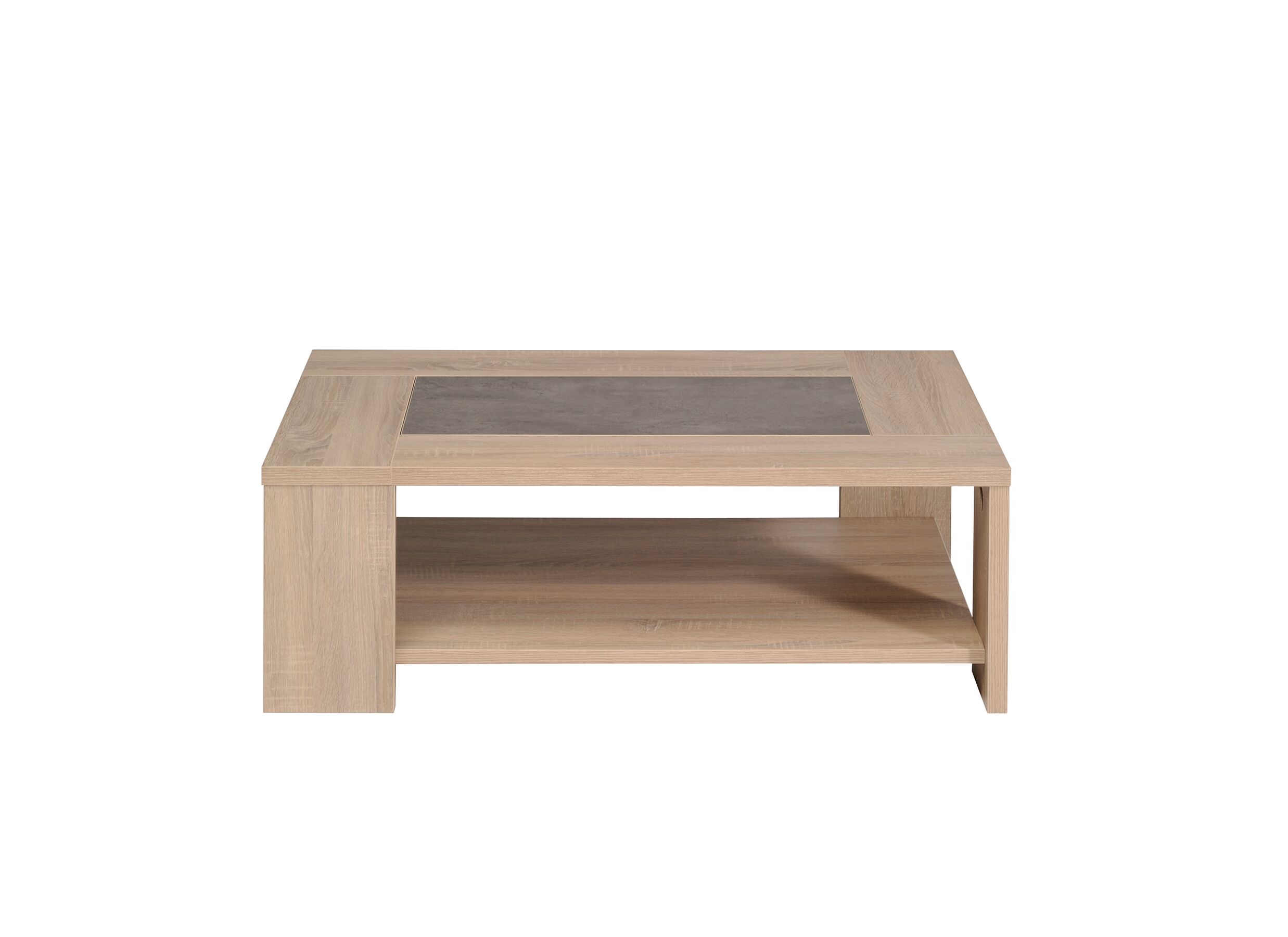 Table basse Fumay 105x73cm - bois placage - chêne