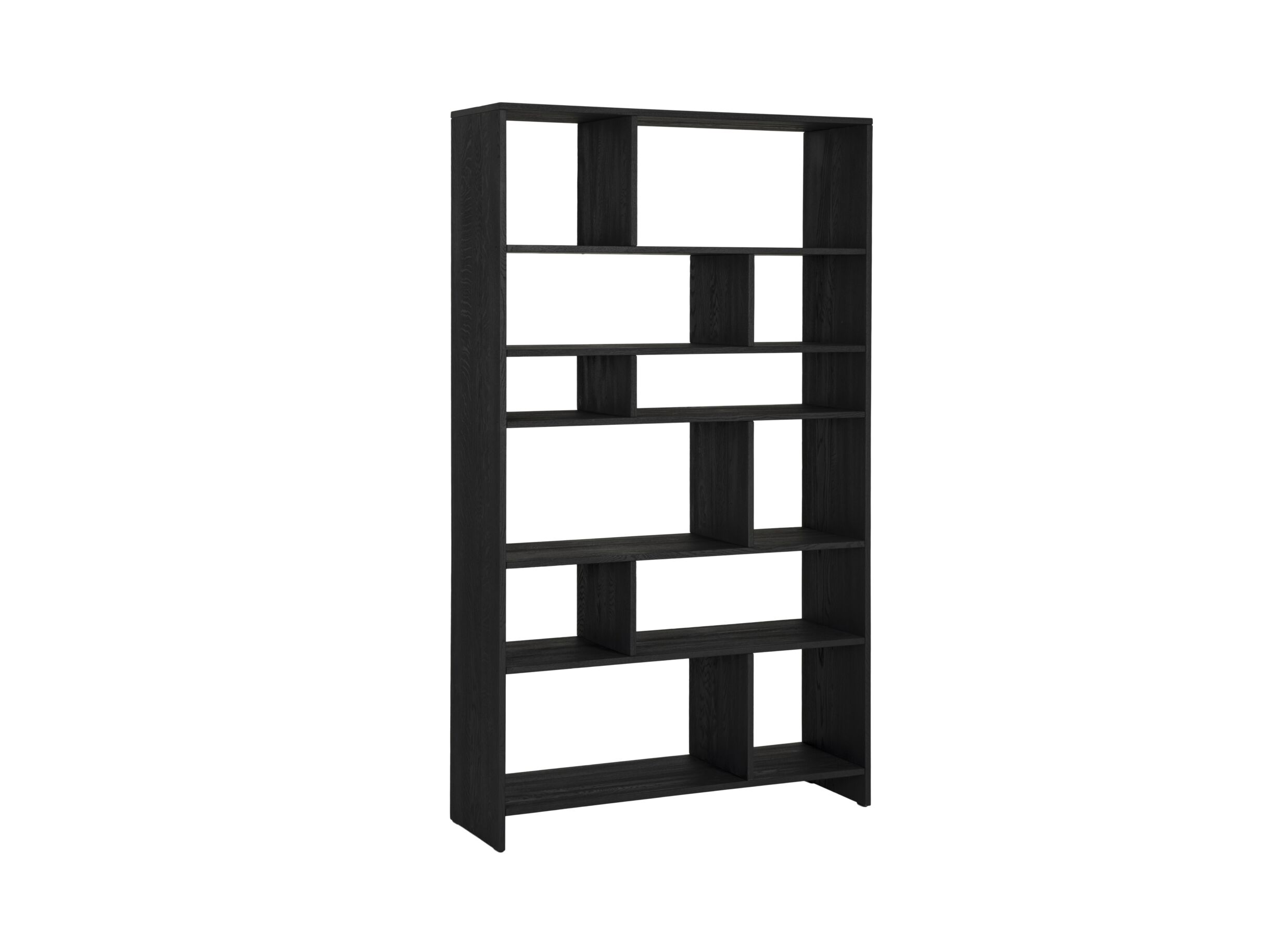 Étagère Mauri 120x40x210cm - Étagère Mauri 120x40x210cm - chêne massif - noir