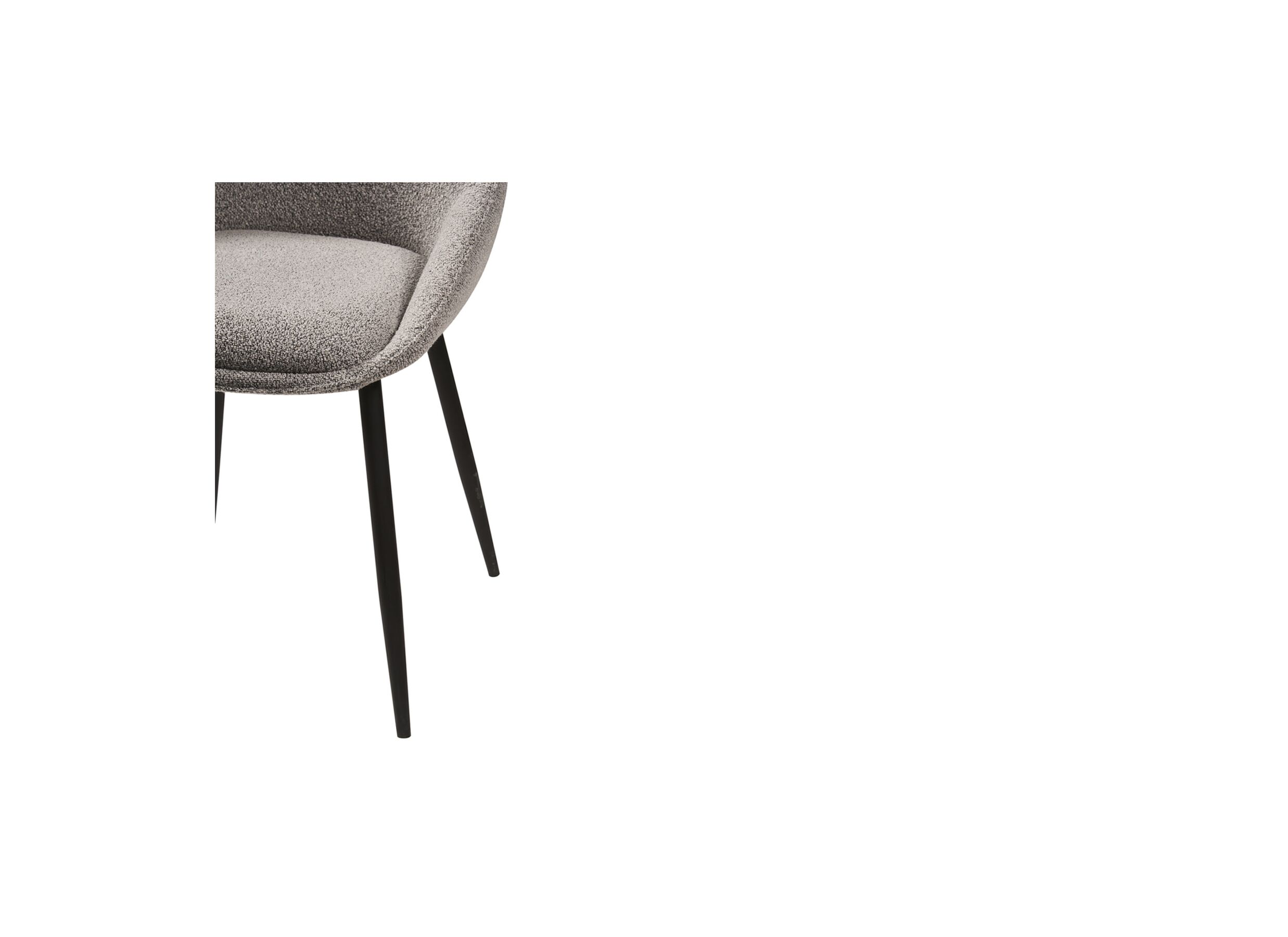 Stoel Figo 50x47x87cm - stof - grijs