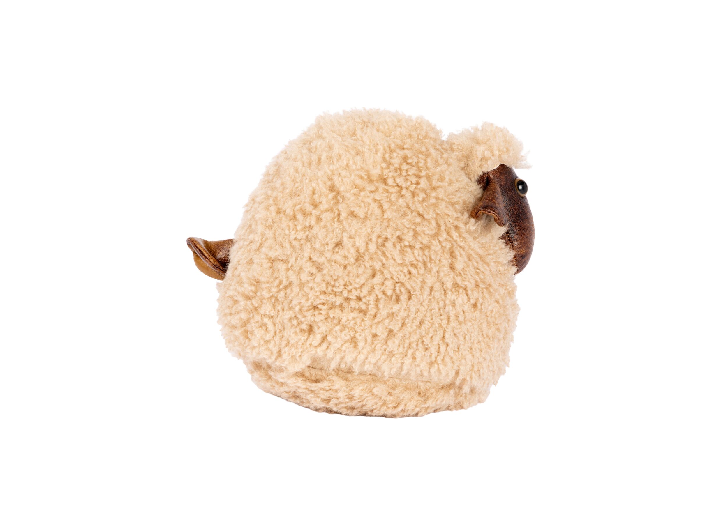 Overzichtsfoto - Deurstopper Sheep 21x19x19cm - stof - beige
