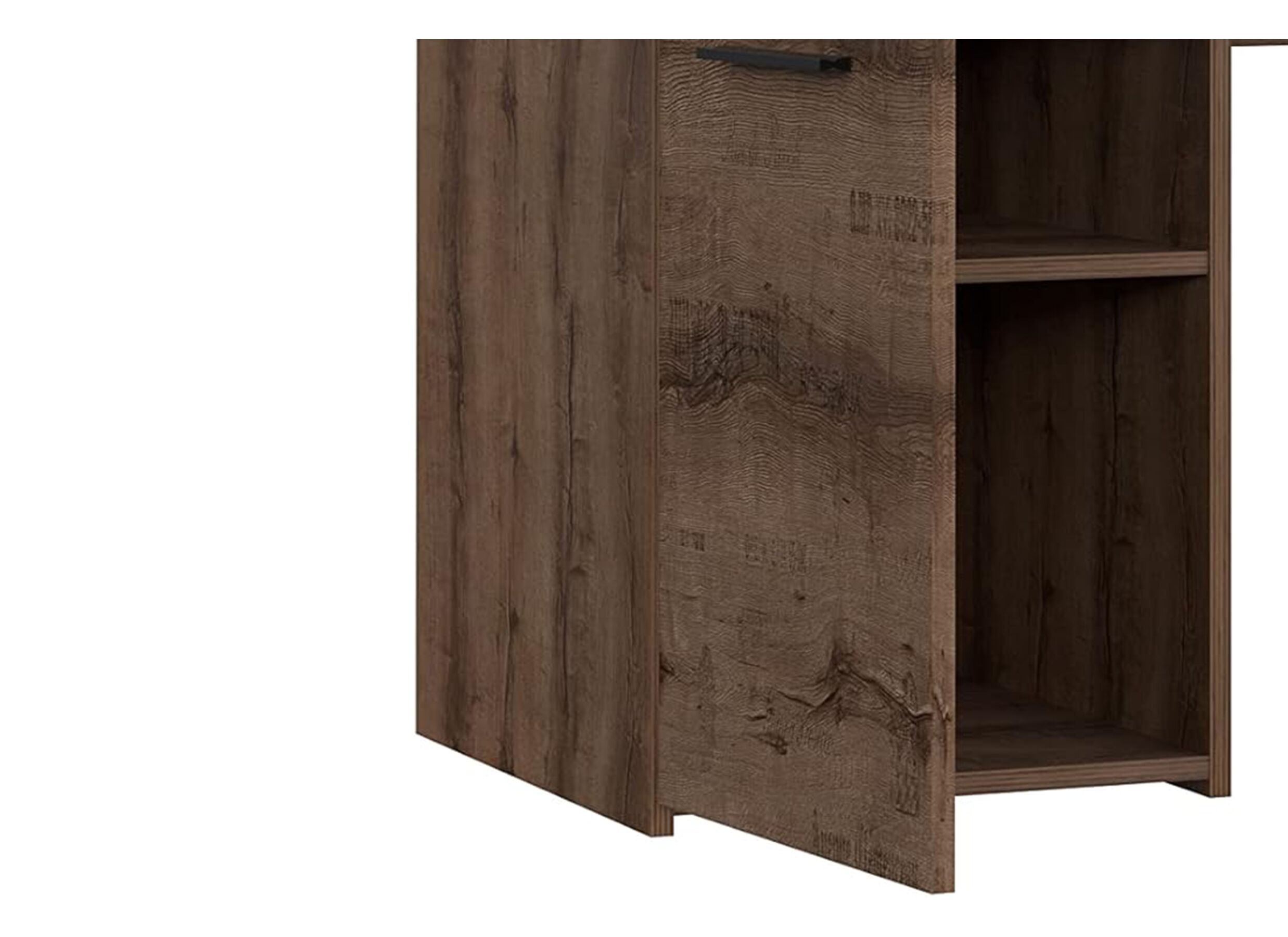 Detailfoto - Bureau Jacky 110x53cm - meubelplaat - modder eik/zwarte eik