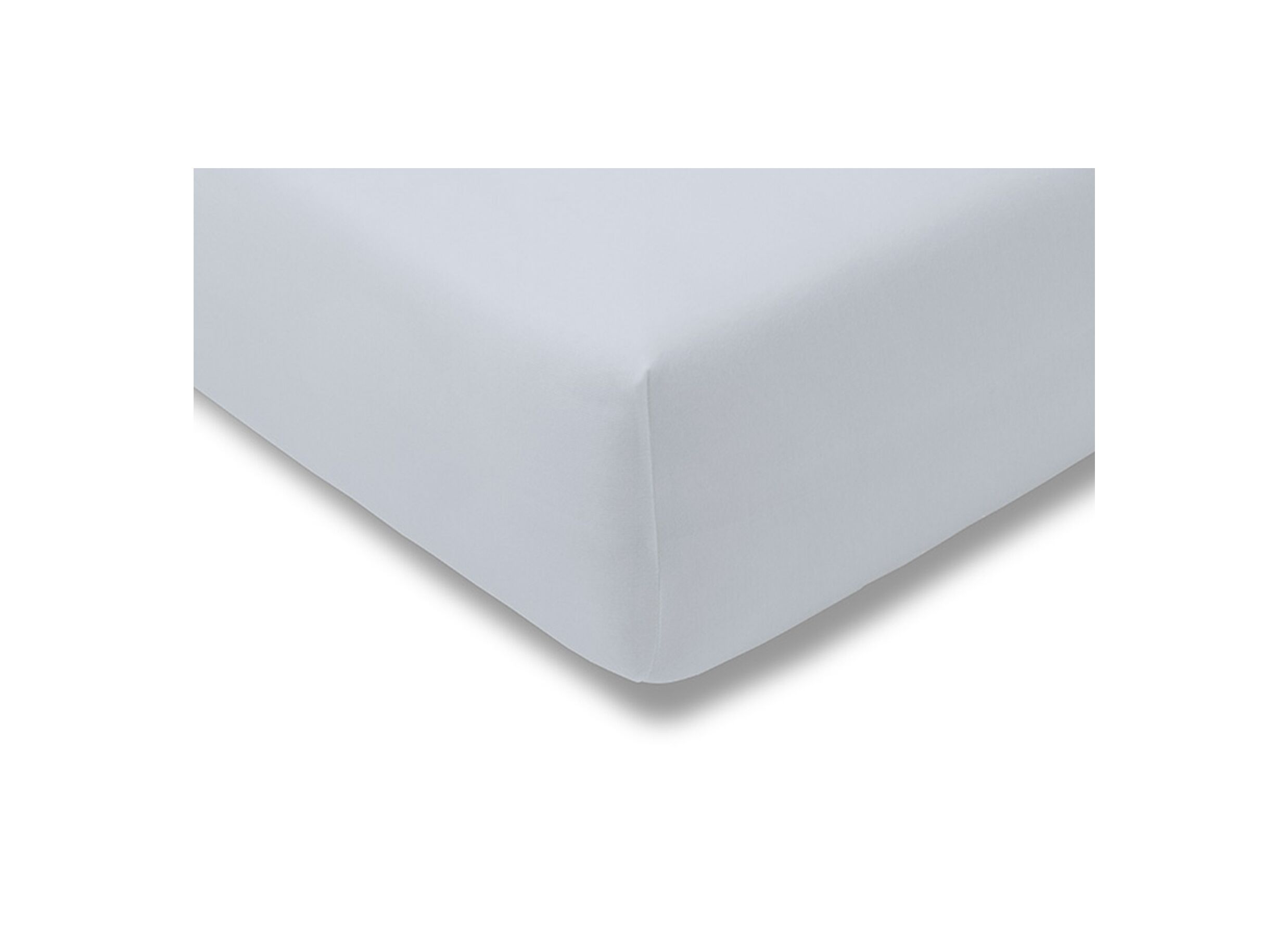 Drap-housse 140/160x200/220cm jersey coton soft blue - Drap-housse 140/160x200/220cm jersey coton soft blue