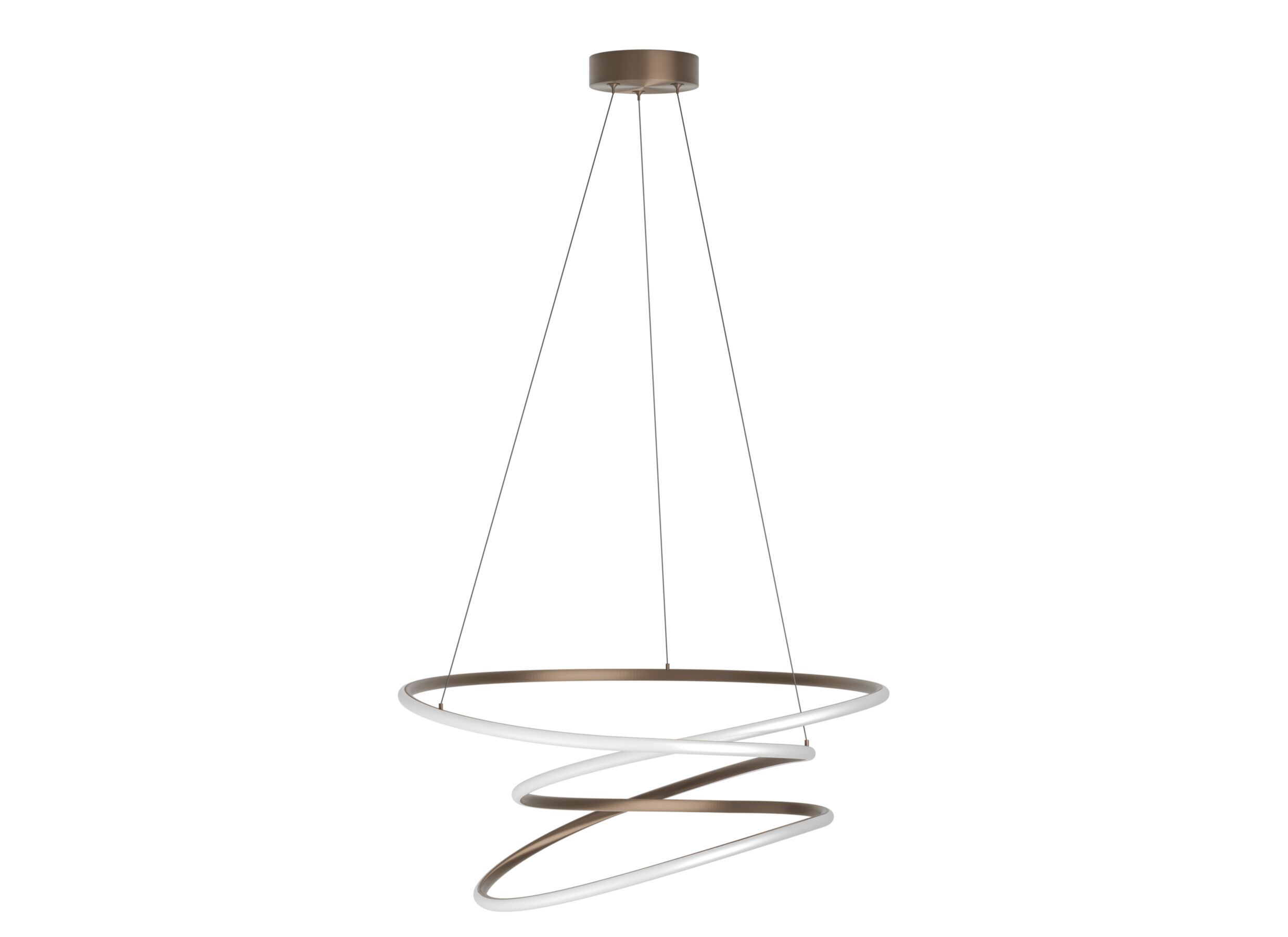 Overzichtsfoto - Hanglamp Racale Ø45cm 27W - aluminium - brons