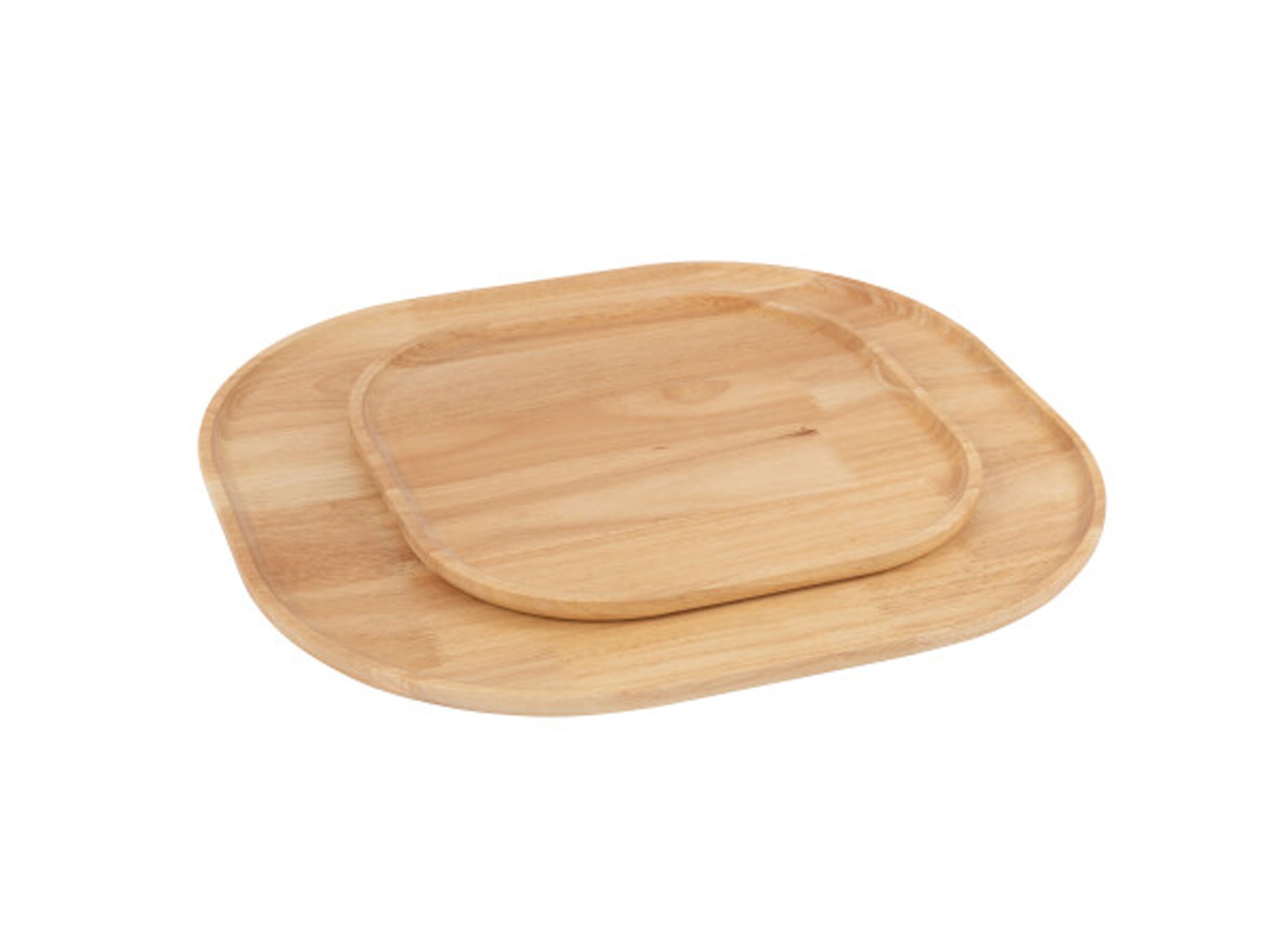 Aperçu - Plateau 44x44,5cm - bois d'hévéa - naturel