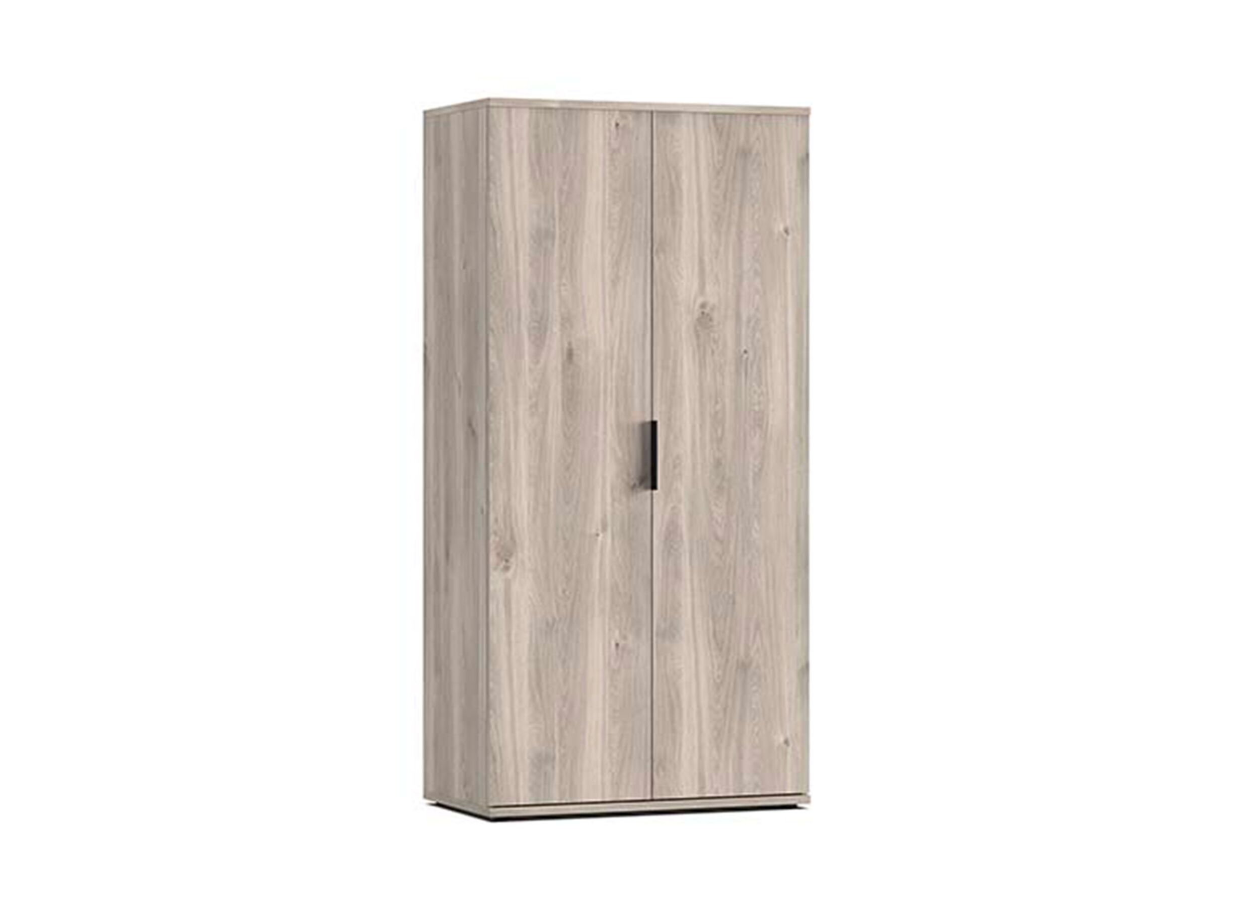 Kleerkast Gloria 100cm - melamine - greige castello oak - Kleerkast Gloria 100cm - melamine - greige castello oak