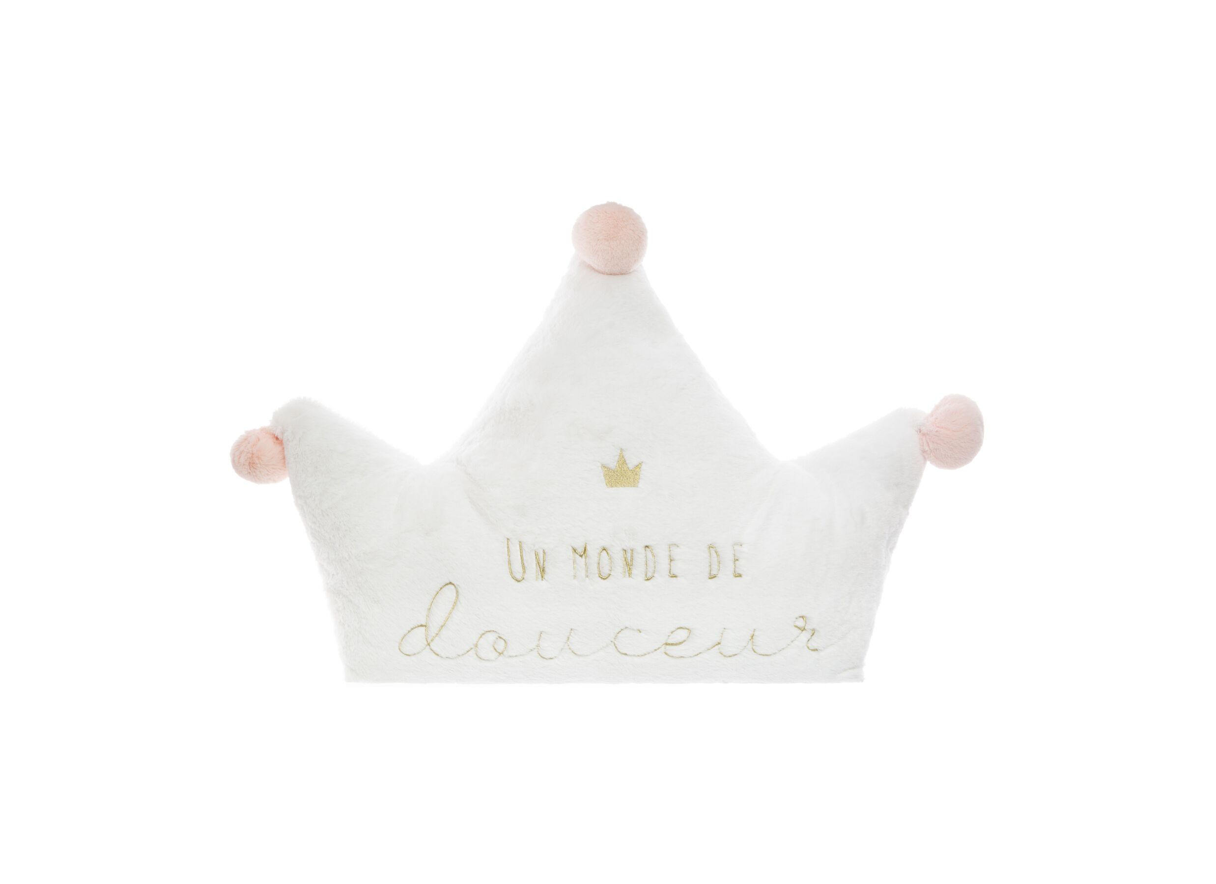 Coussin Maxi Princesse 68x53cm blanc - Coussin Maxi Princesse 68x53cm - tissu - blanc