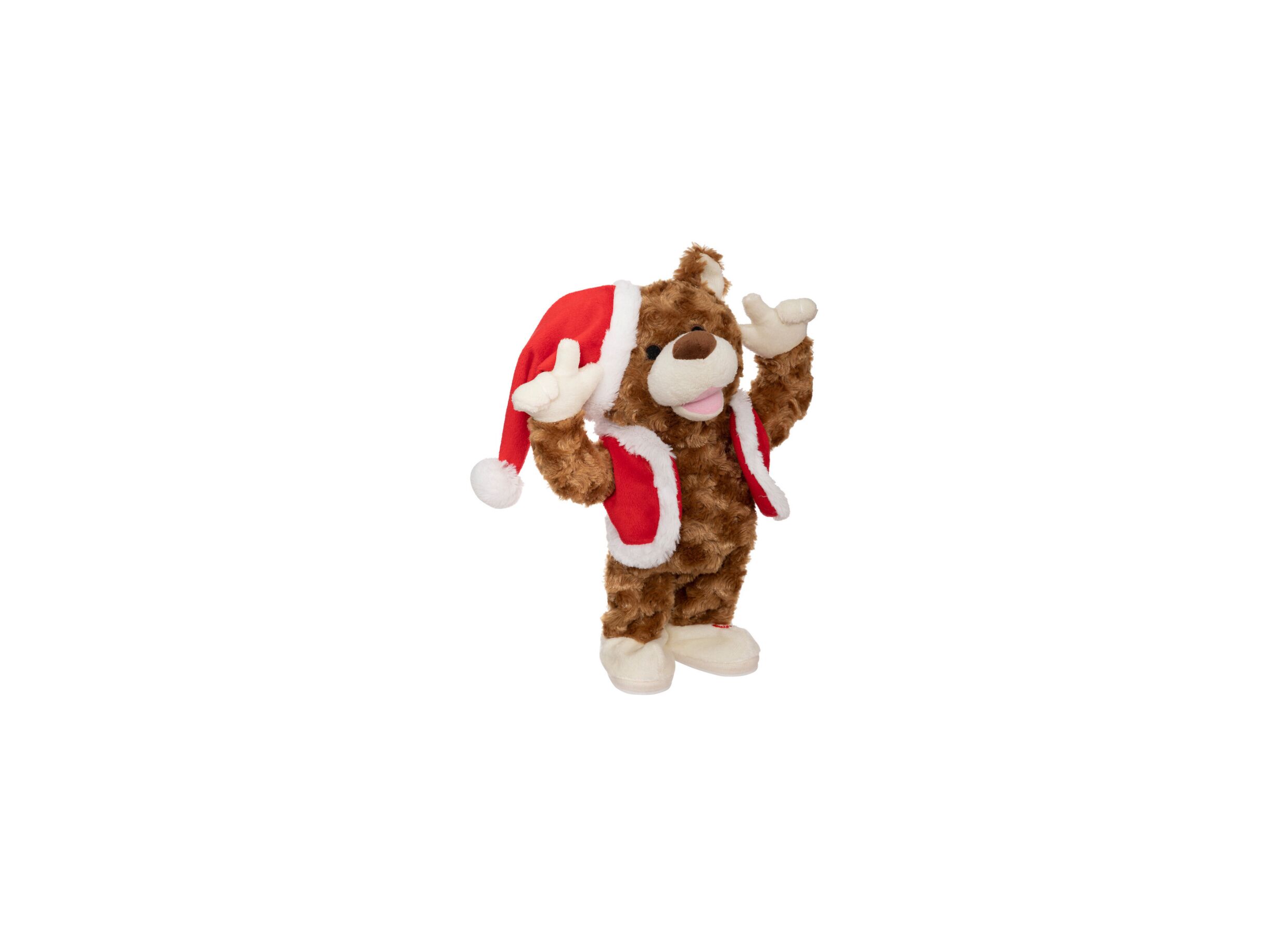 Kerstdecoratie Bo dansende beer H31cm bruin - Kerstdecoratie Bo dansende beer H31cm bruin