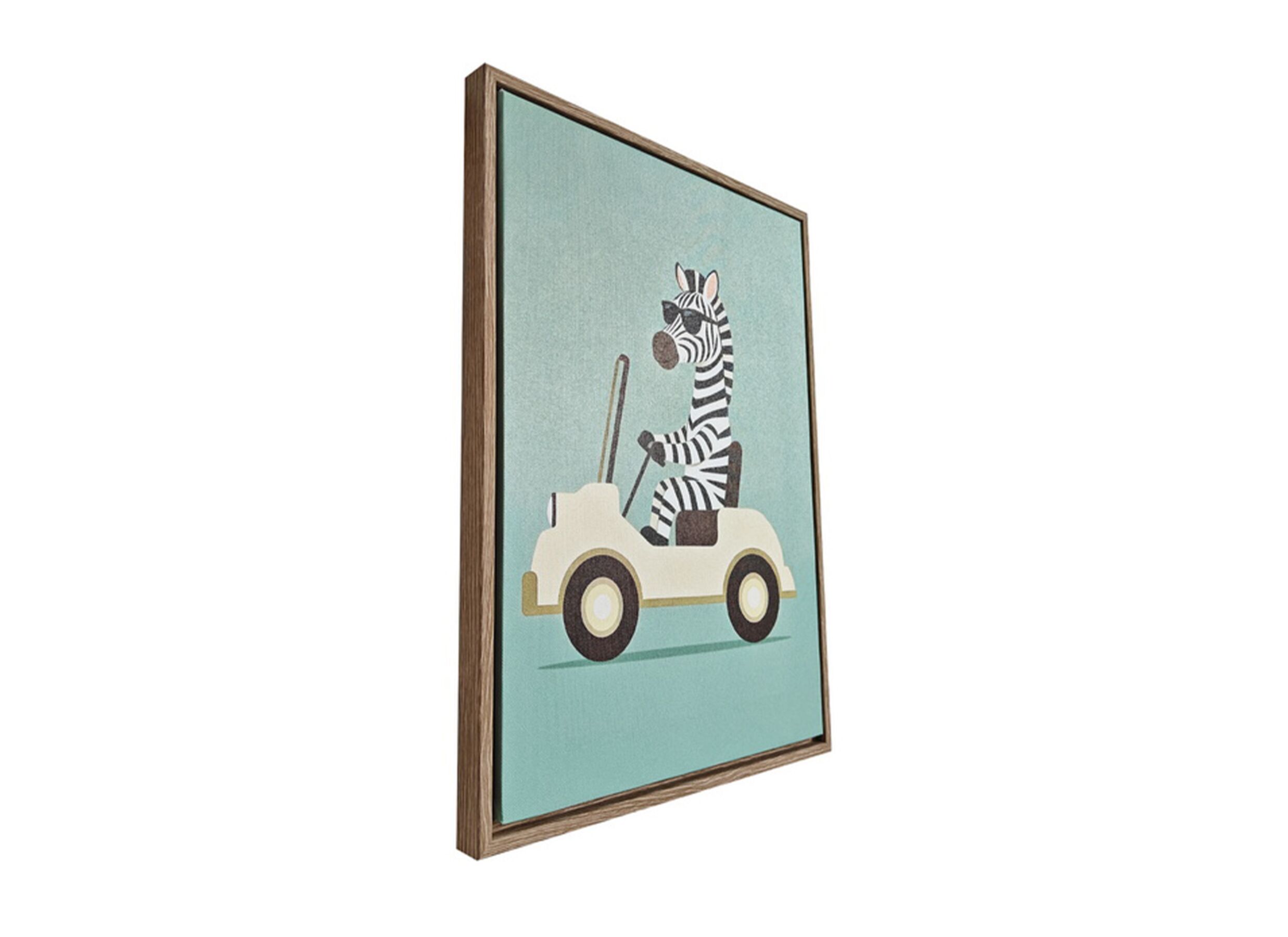Overzichtsfoto - Print op canvas Safari Zebra 30x40cm