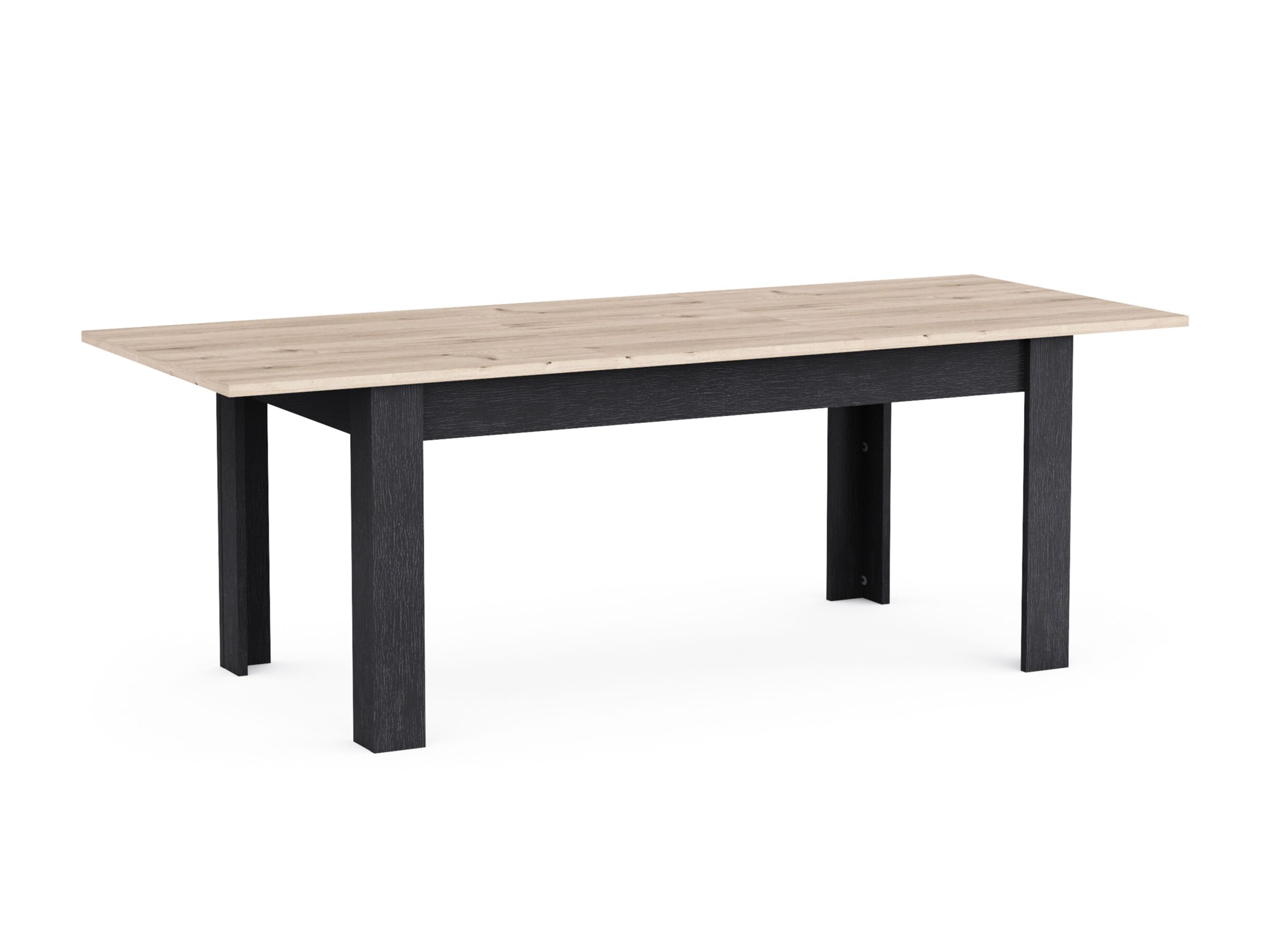 Disposition - Table Aubrac 170-230x90cm - décor - royal oak & ébène