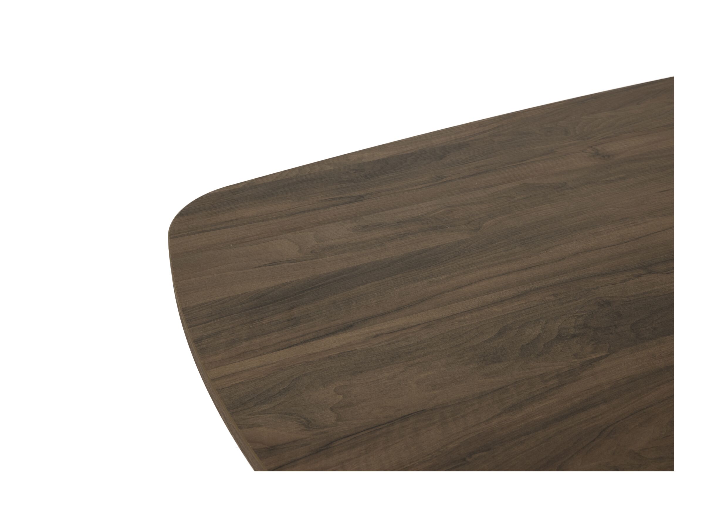 Detail - Table 183x100cm - mélamine - brushed walnut nature