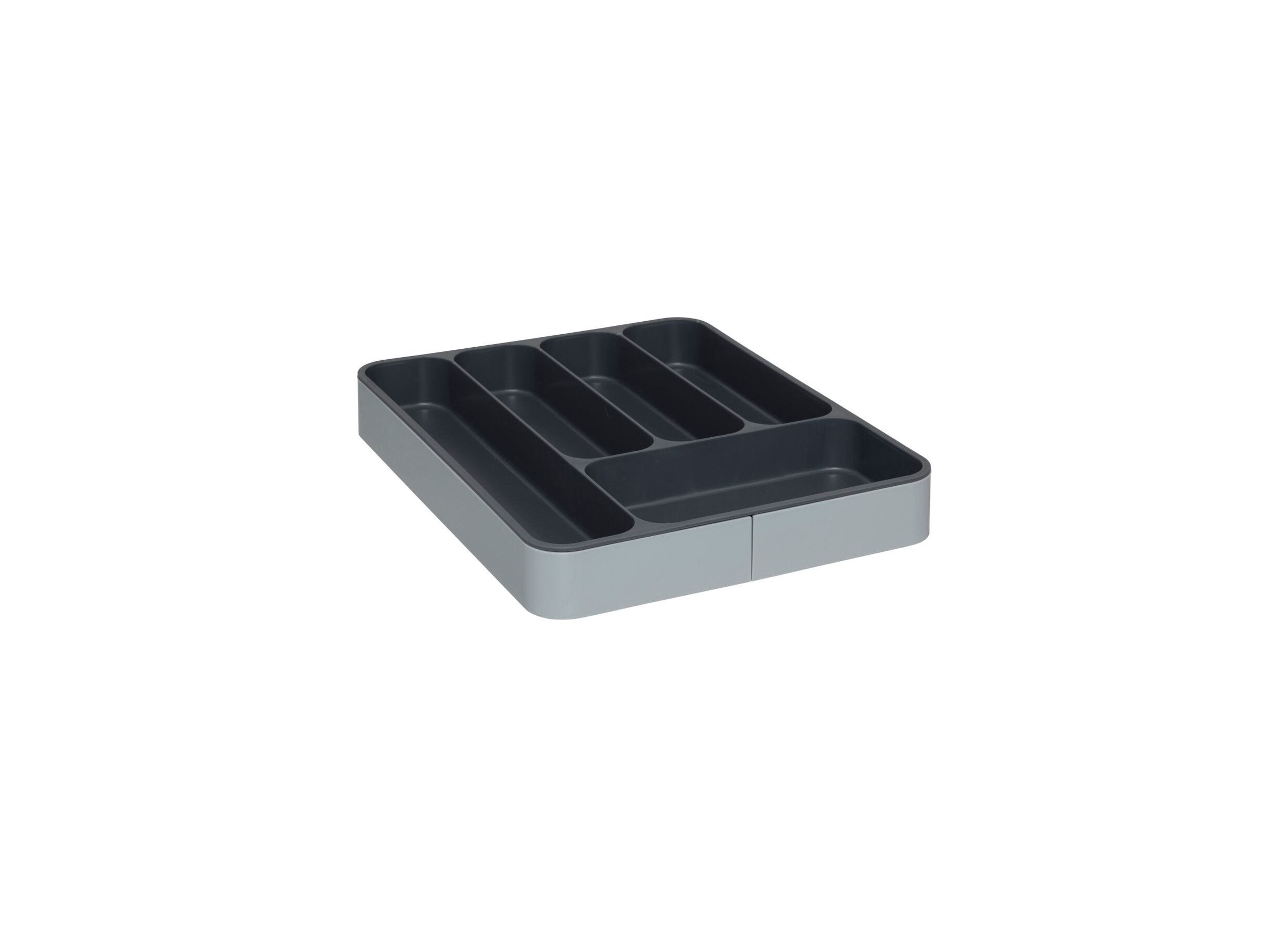 Bestekbak XL uitschuifbaar 39 - Range-couverts XL extensible 39,5x31cm - plastique - gris