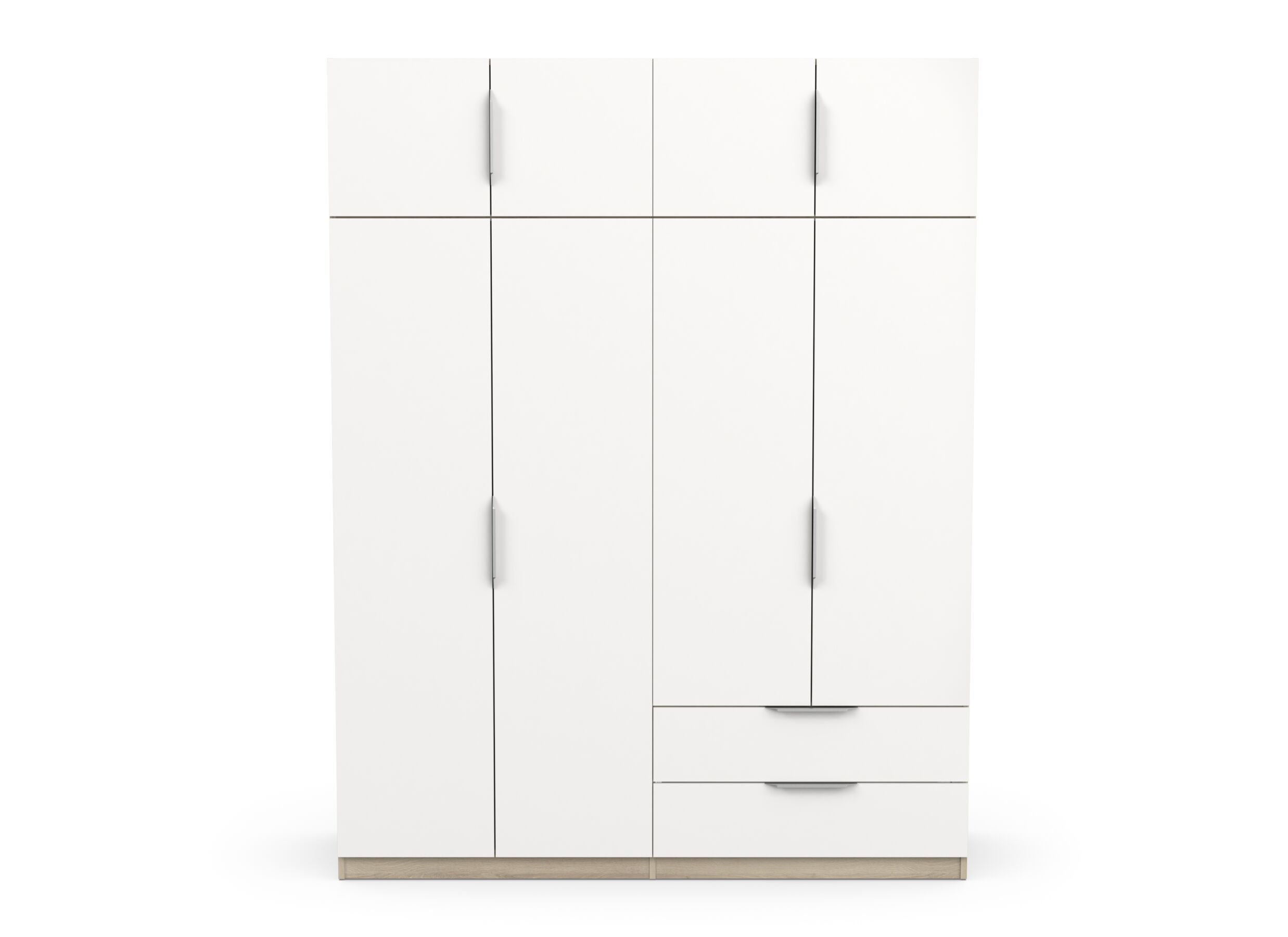 Garde-robe Ghost 157cm - décor - chêne kronberg/blanc