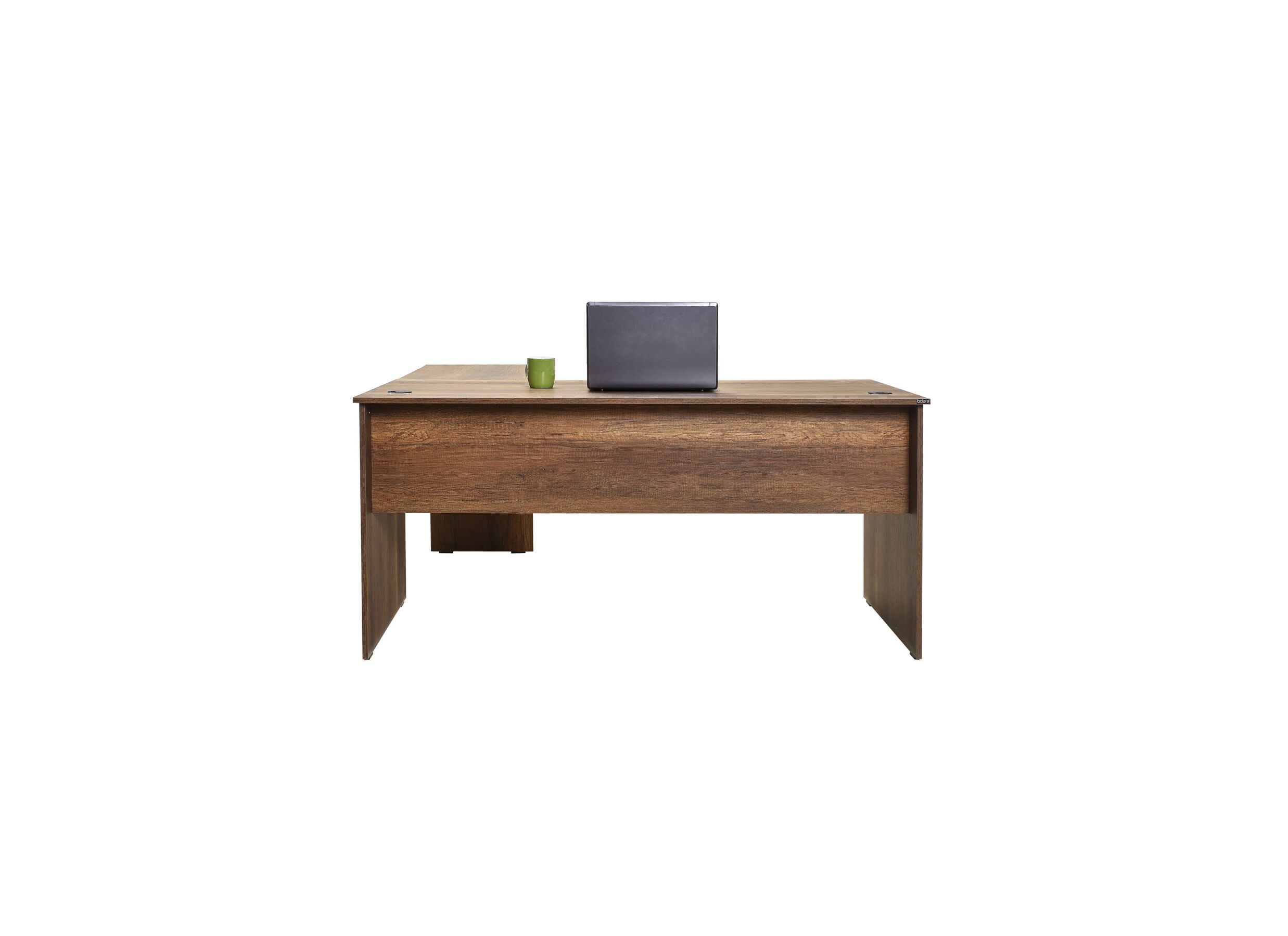 Hoekbureau Meradi 160x144cm - melamine - oslo walnut