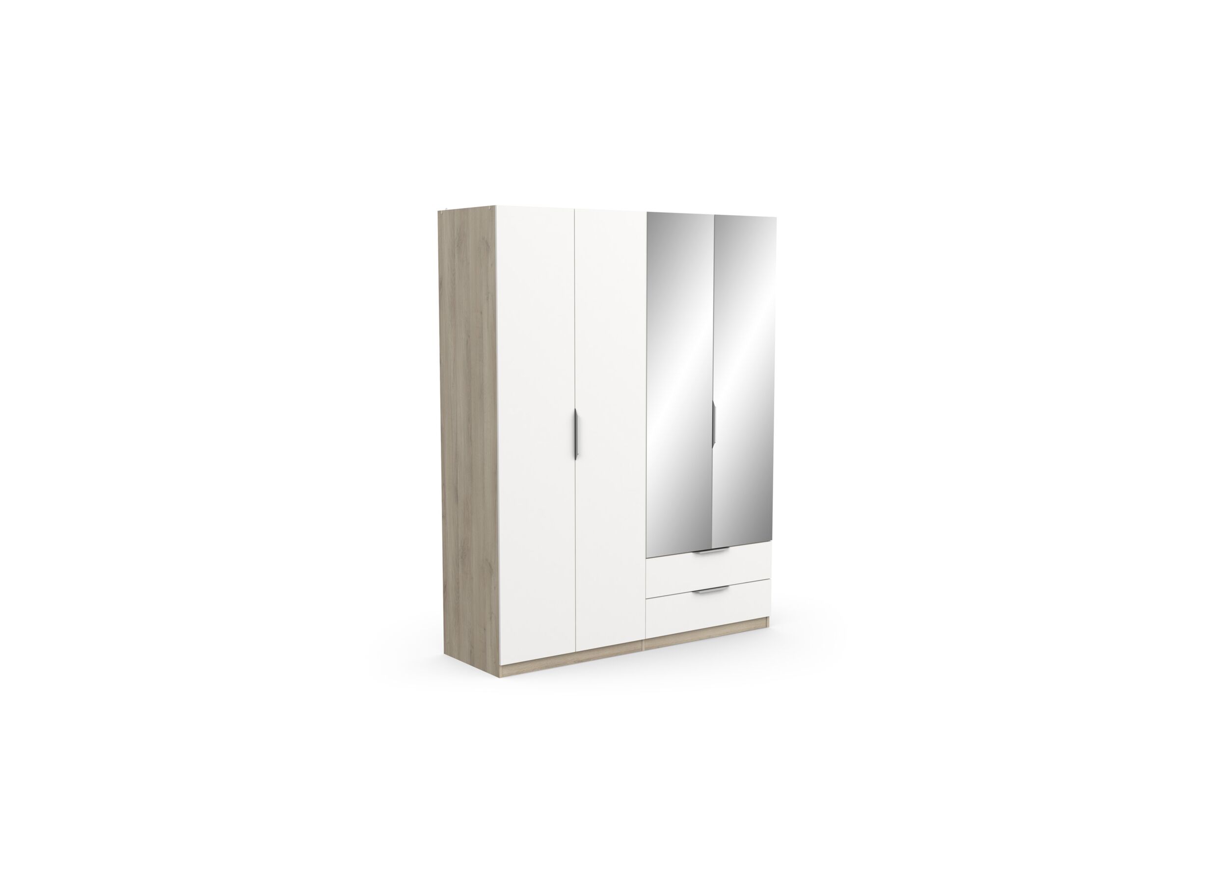 Garde-robe Ghost 157cm - Garde-robe Ghost 157cm - décor - chêne kronberg/blanc