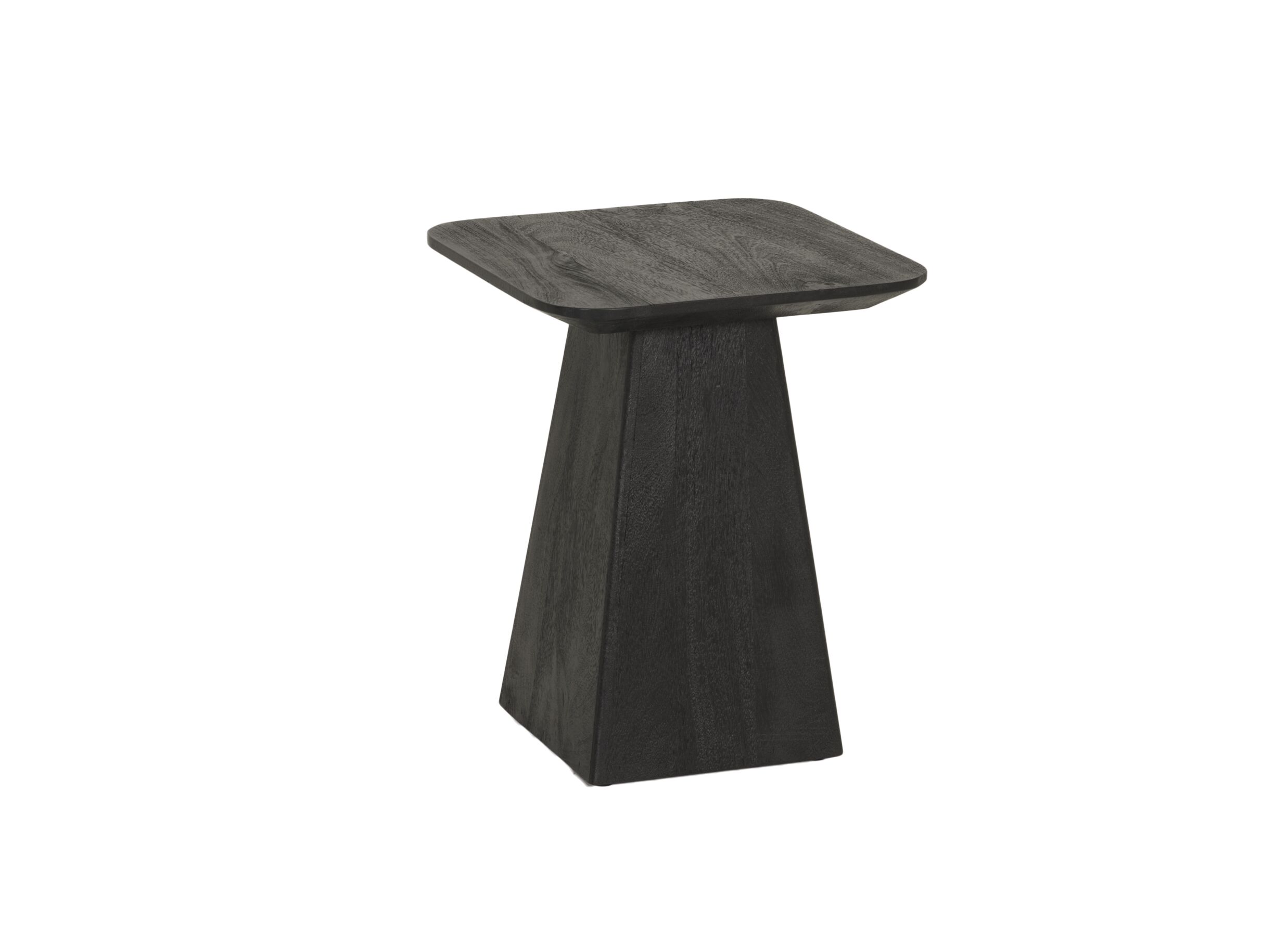 Table basse Thalia bois massif - Table basse Thalia 40x40cm - mangue massif - noir