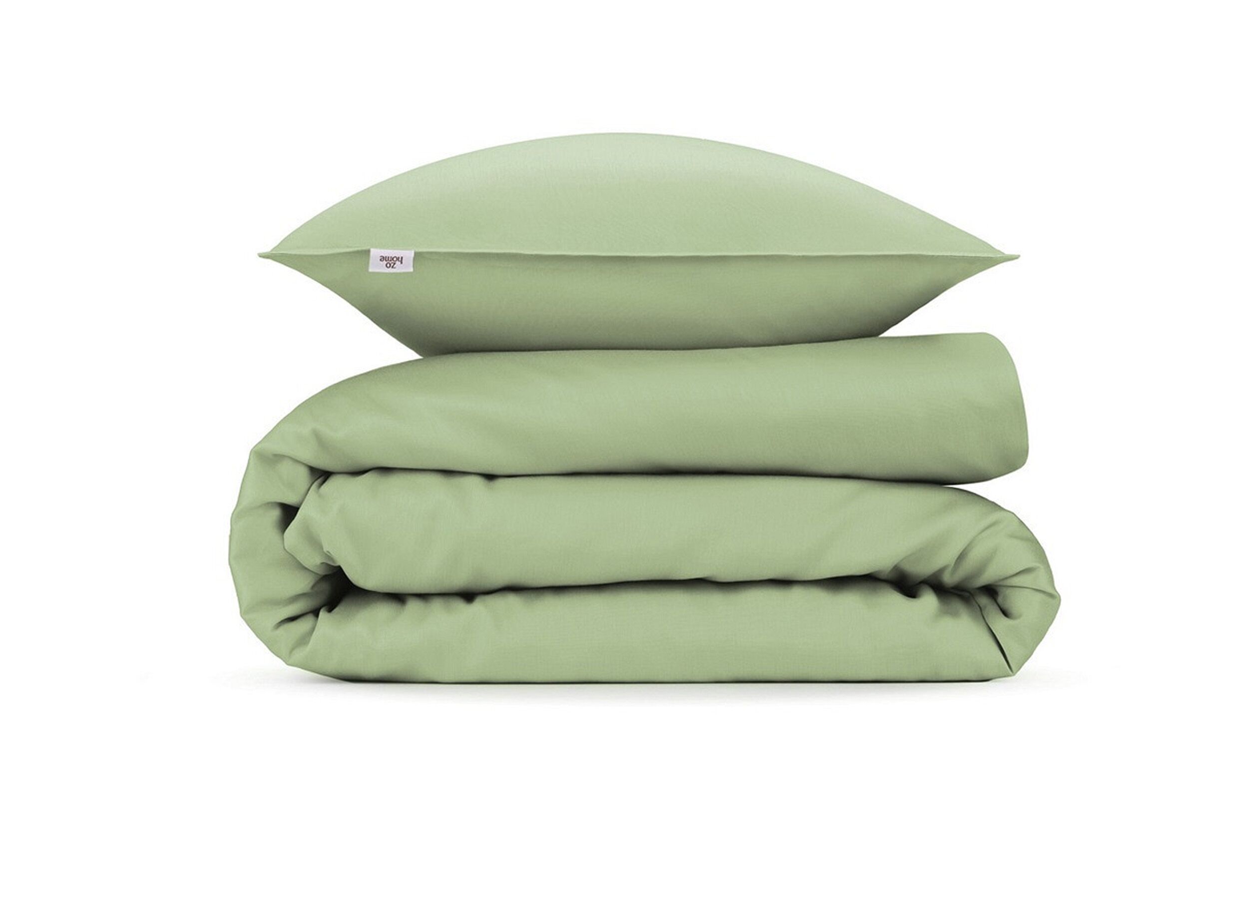 Plus Important - Housse de couette Santina 240x220cm - satin de coton - sage green