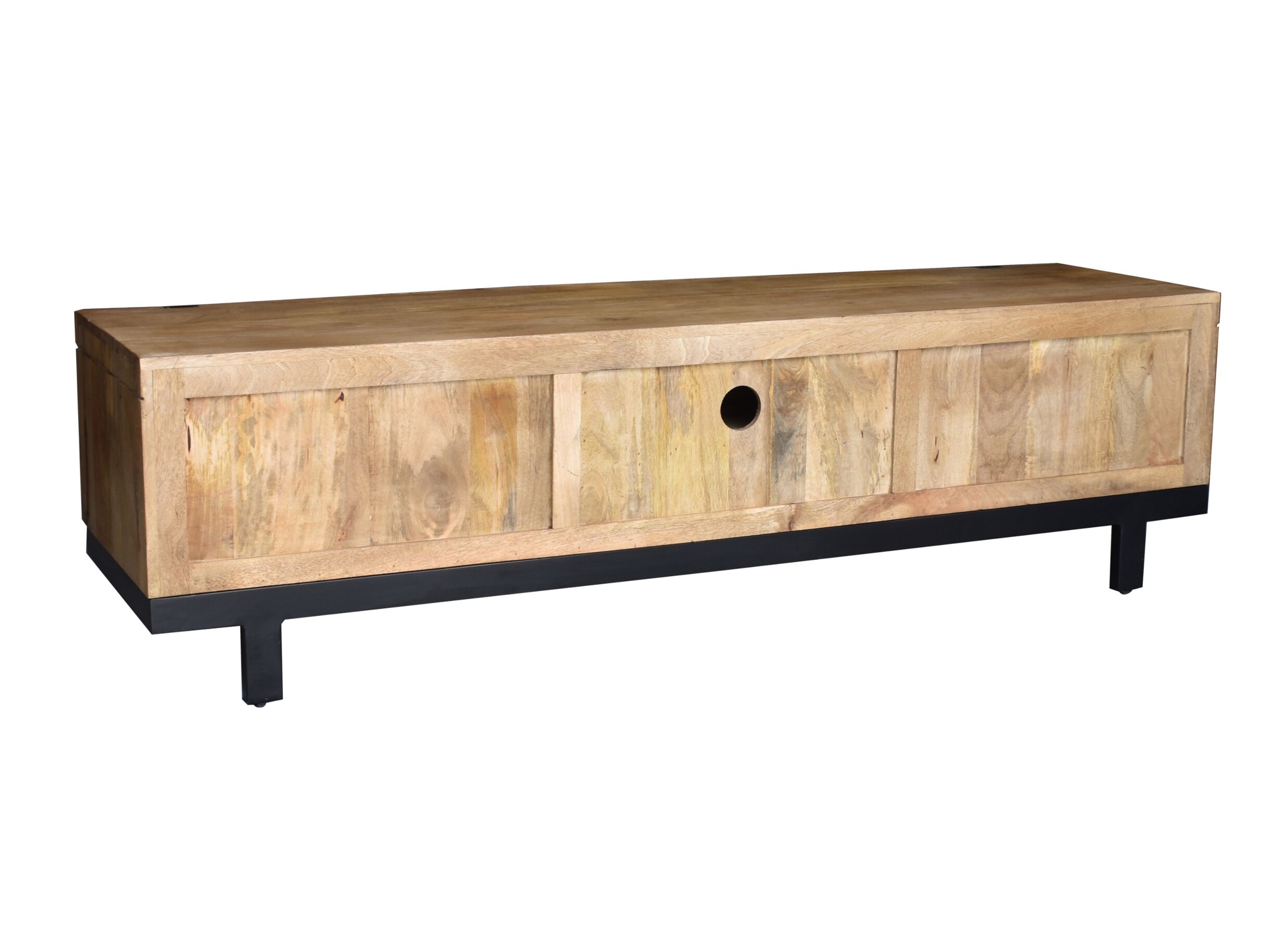 Meuble TV Chaparral 170cm - manguier massif - naturel