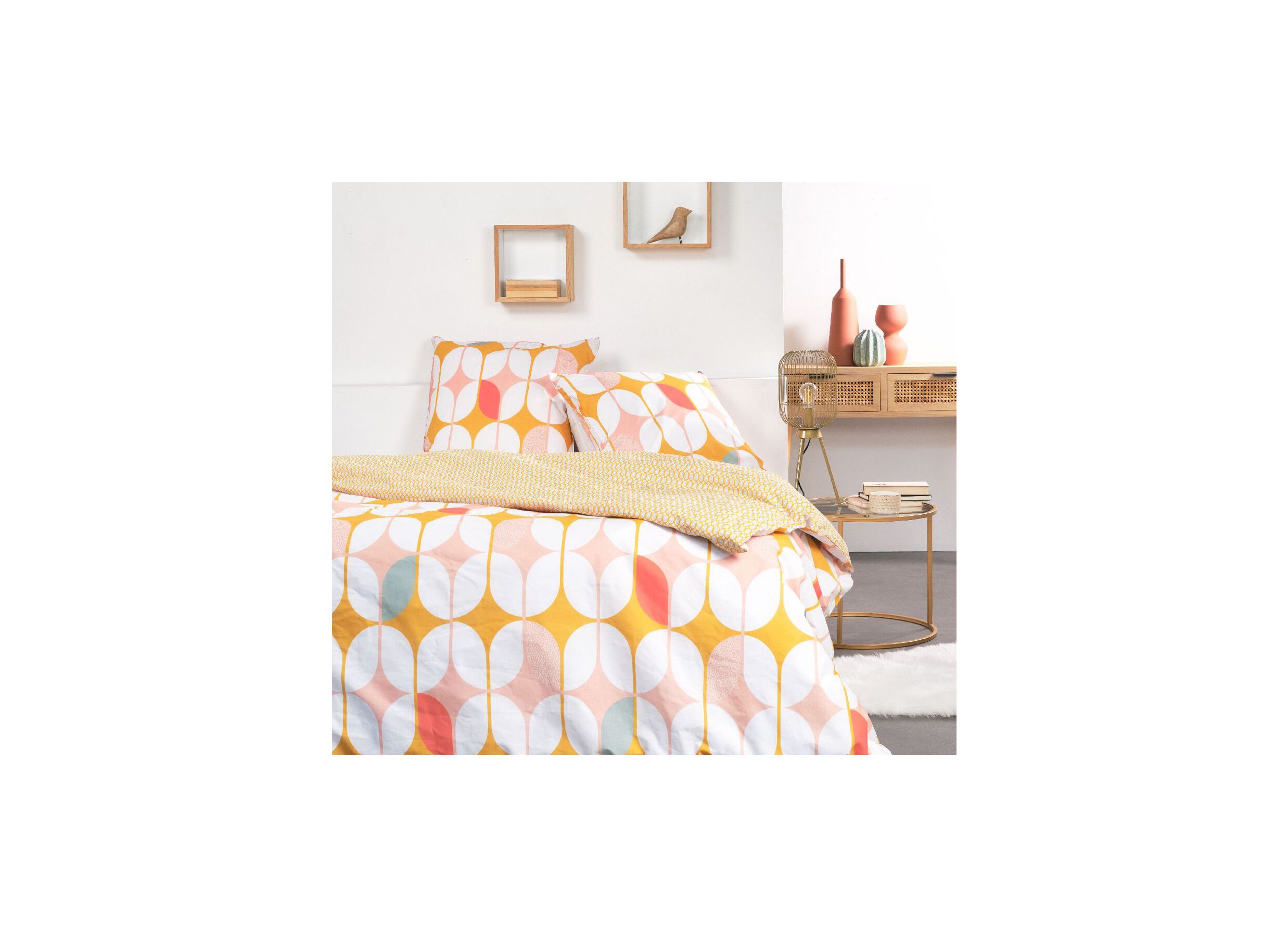 Dekbedovertrek Sunshine 240x220cm katoen - Housse de couette Sunshine 240x220cm coton
