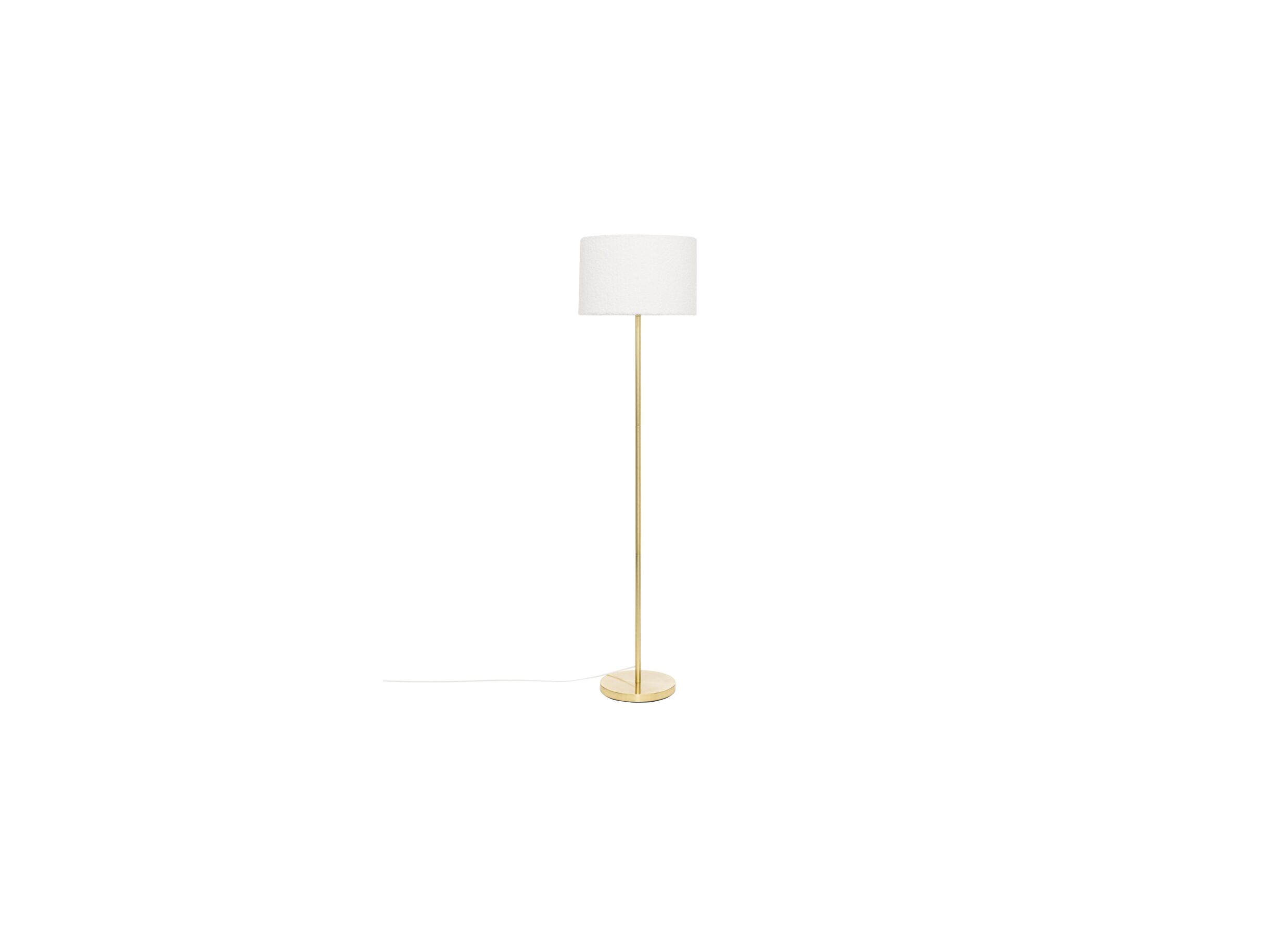 Aperçu - Lampadaire Tina H150cm - métal & bouclé - or